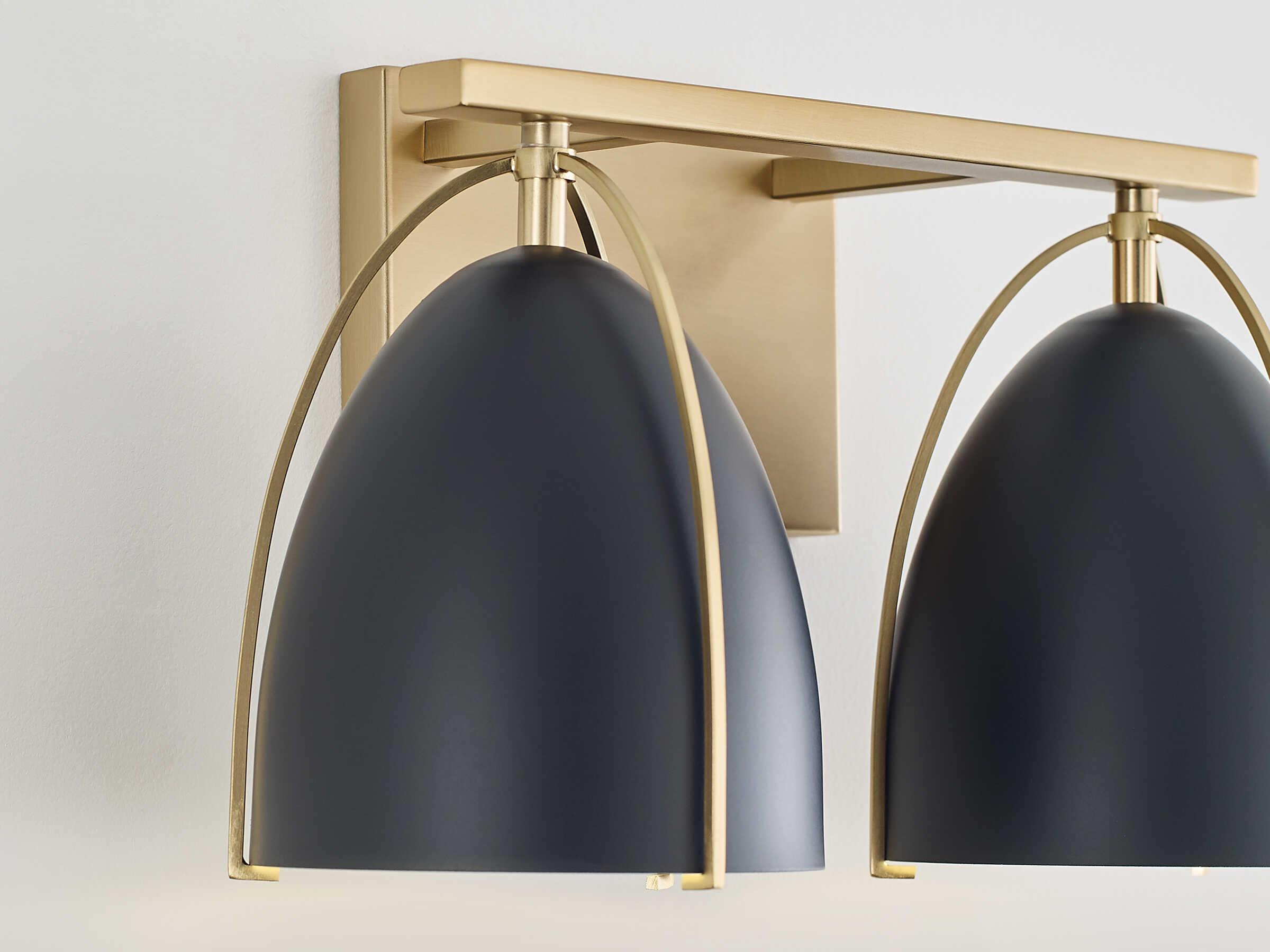 Visual Comfort Studio Norman 2-Light Satin Brass Vanity Light