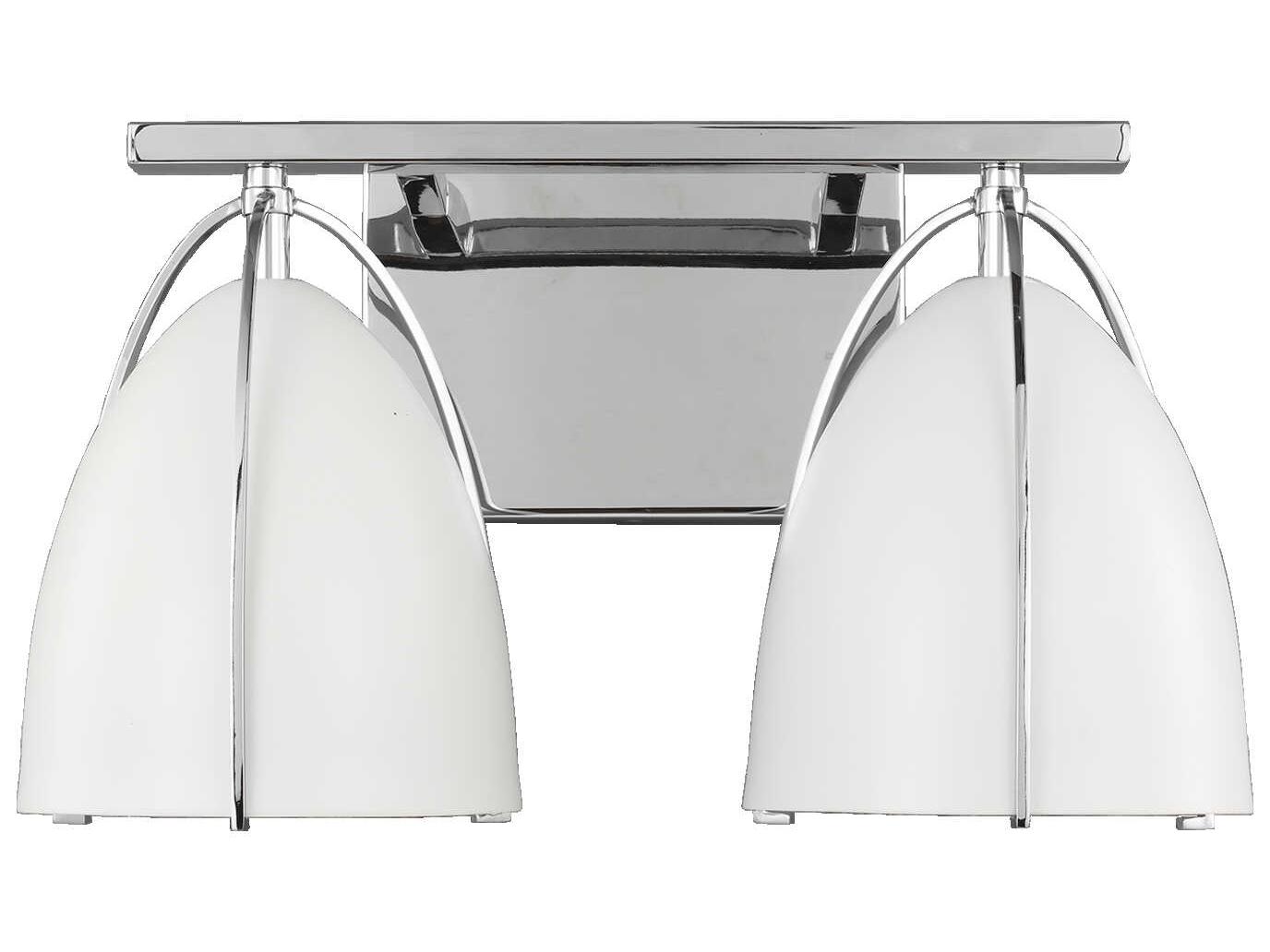 Visual Comfort Studio Norman 2-Light Chrome Vanity Light