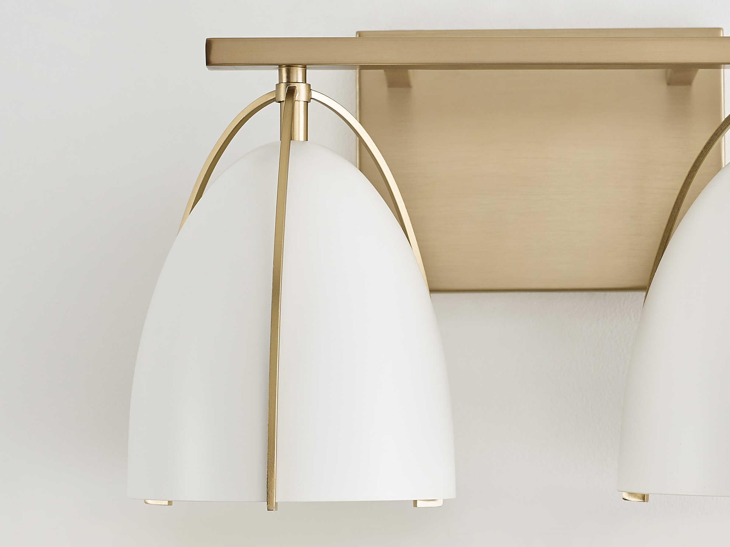 Visual Comfort Studio Norman 2-Light Satin Brass Vanity Light
