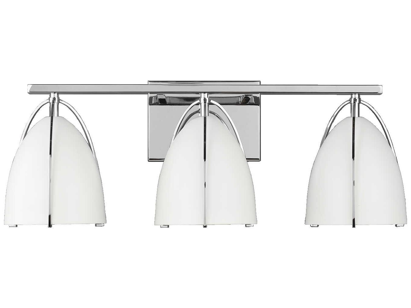 Visual Comfort Studio Norman 3-Light Chrome Vanity Light