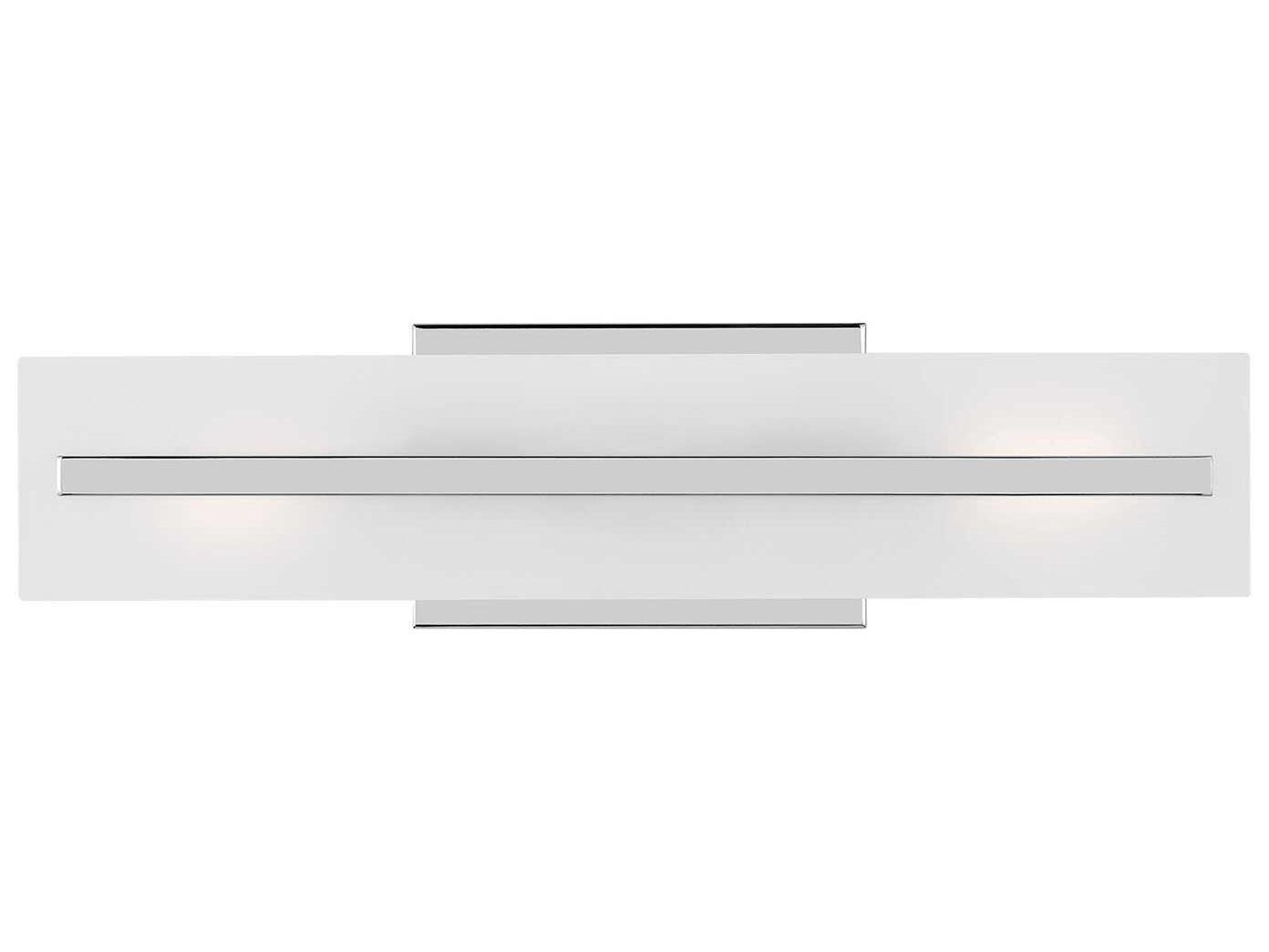Visual Comfort Studio Dex 2-Light Chrome Vanity Light