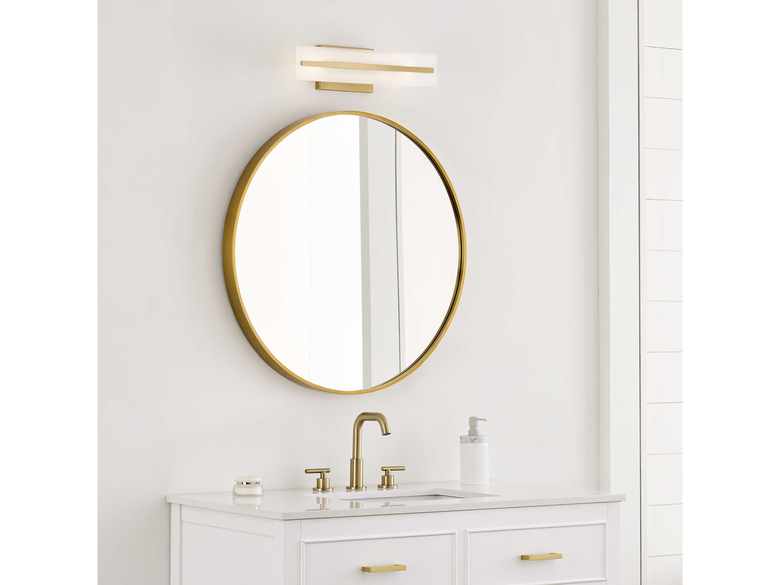 Visual Comfort Studio Dex 2-Light Satin Brass Vanity Light