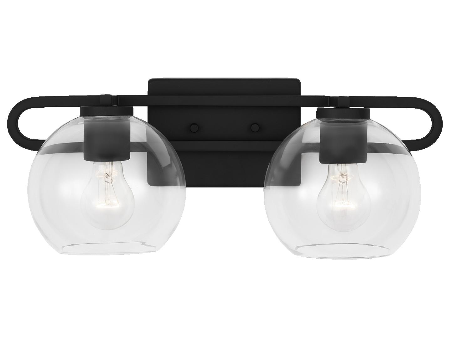 Visual Comfort Studio Codyn 2-Light Midnight Black Vanity Light
