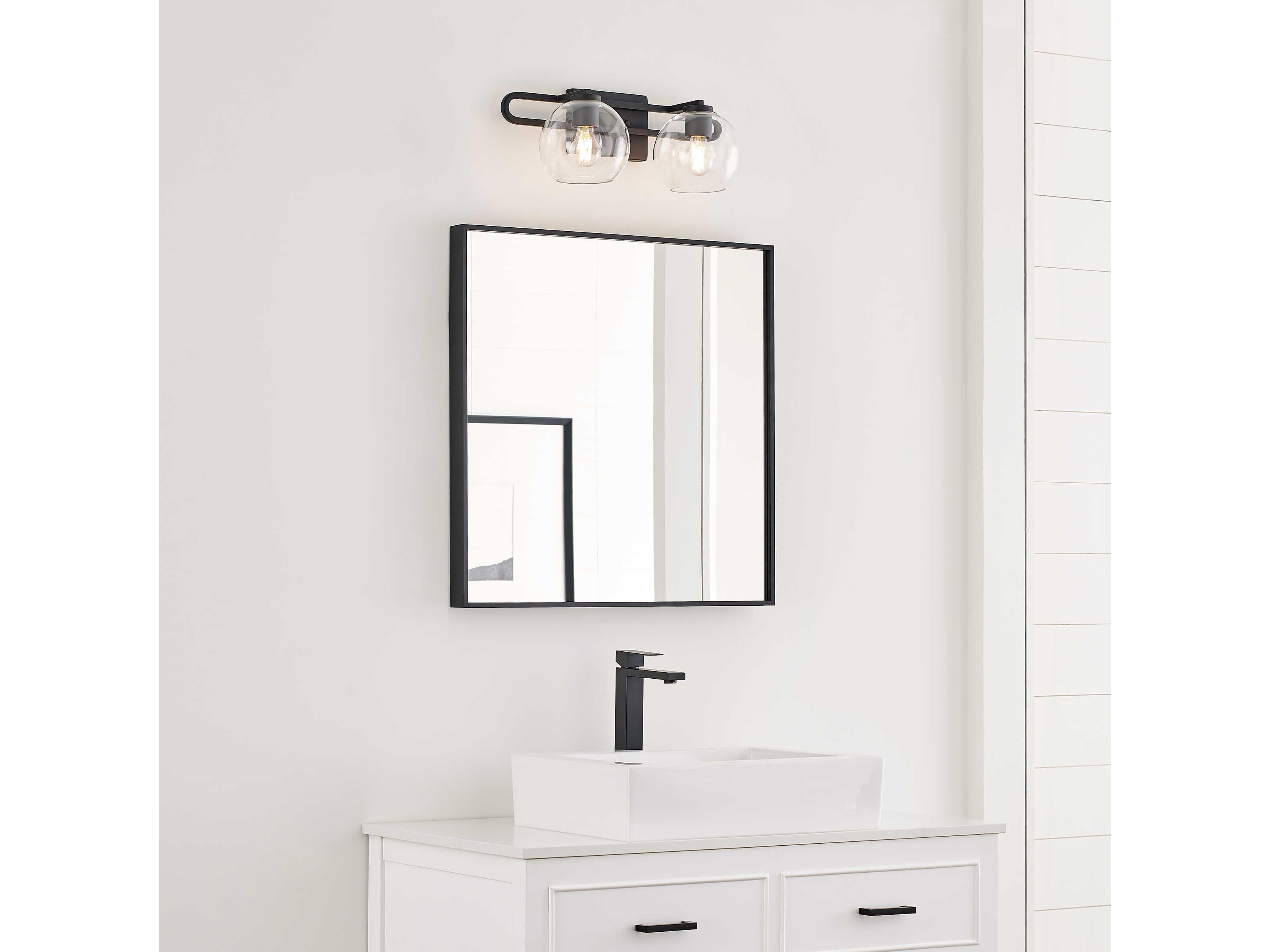 Visual Comfort Studio Codyn 2-Light Midnight Black Vanity Light
