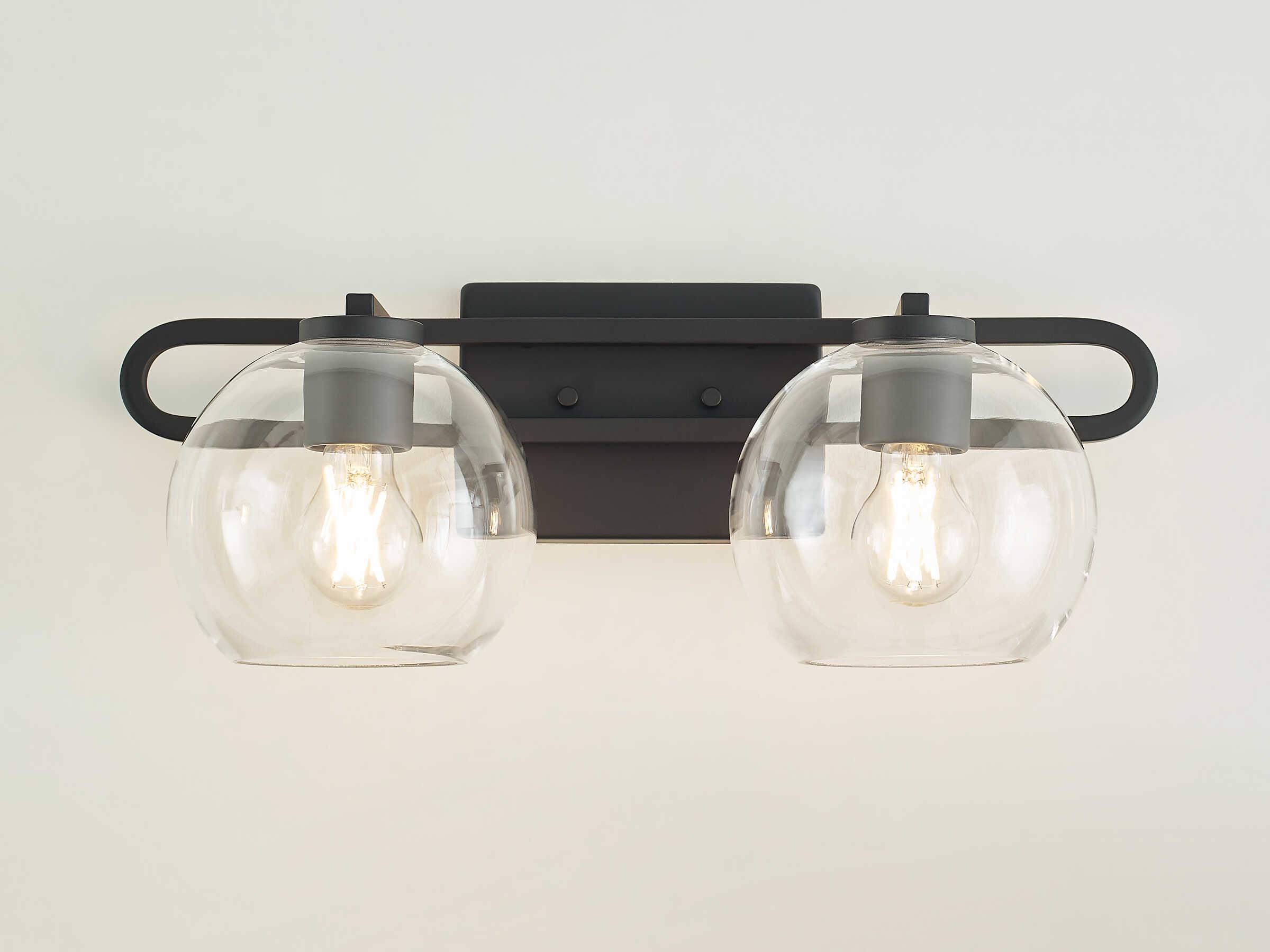 Visual Comfort Studio Codyn 2-Light Midnight Black Vanity Light