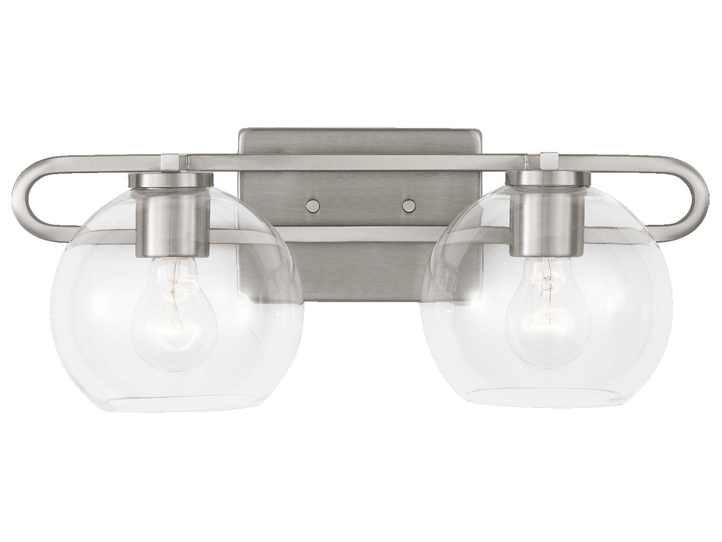 Visual Comfort Studio Codyn 2-Light Brushed Nickel Vanity Light