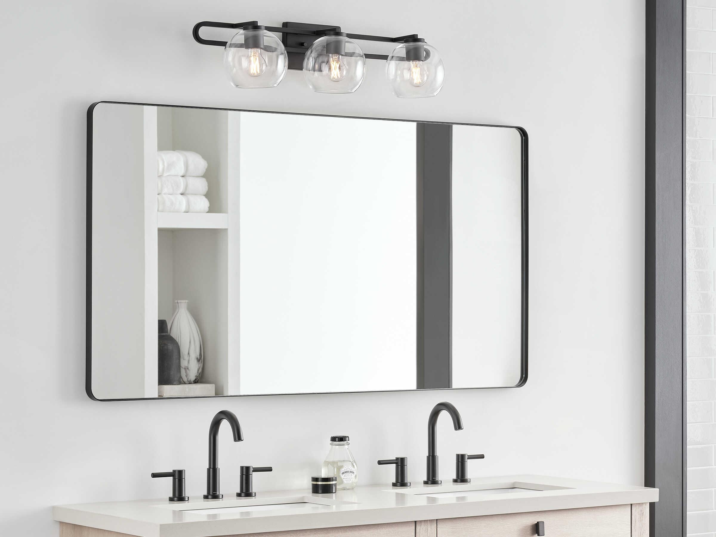 Visual Comfort Studio Codyn 3-Light Midnight Black Vanity Light