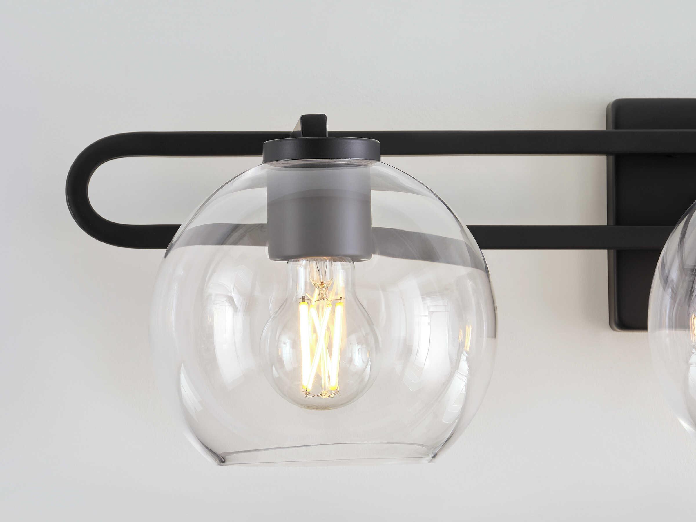 Visual Comfort Studio Codyn 3-Light Midnight Black Vanity Light