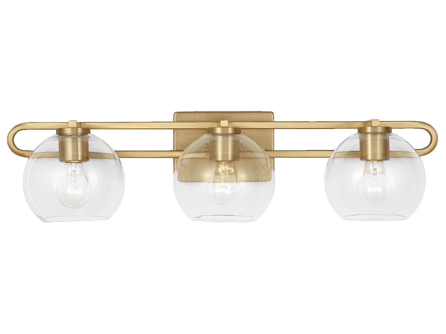Visual Comfort Studio Codyn 3-Light Satin Brass Vanity Light
