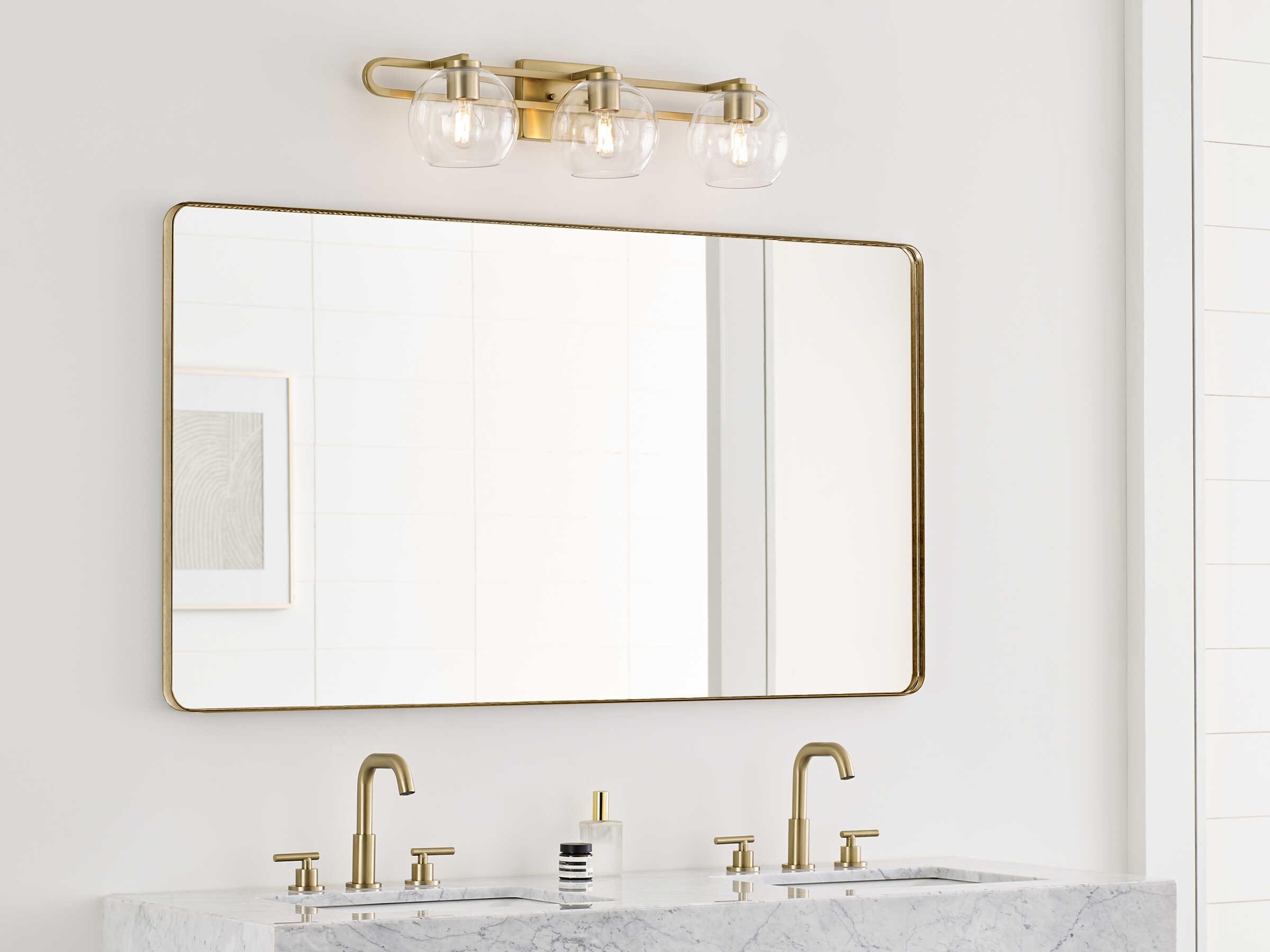 Visual Comfort Studio Codyn 3-Light Satin Brass Vanity Light