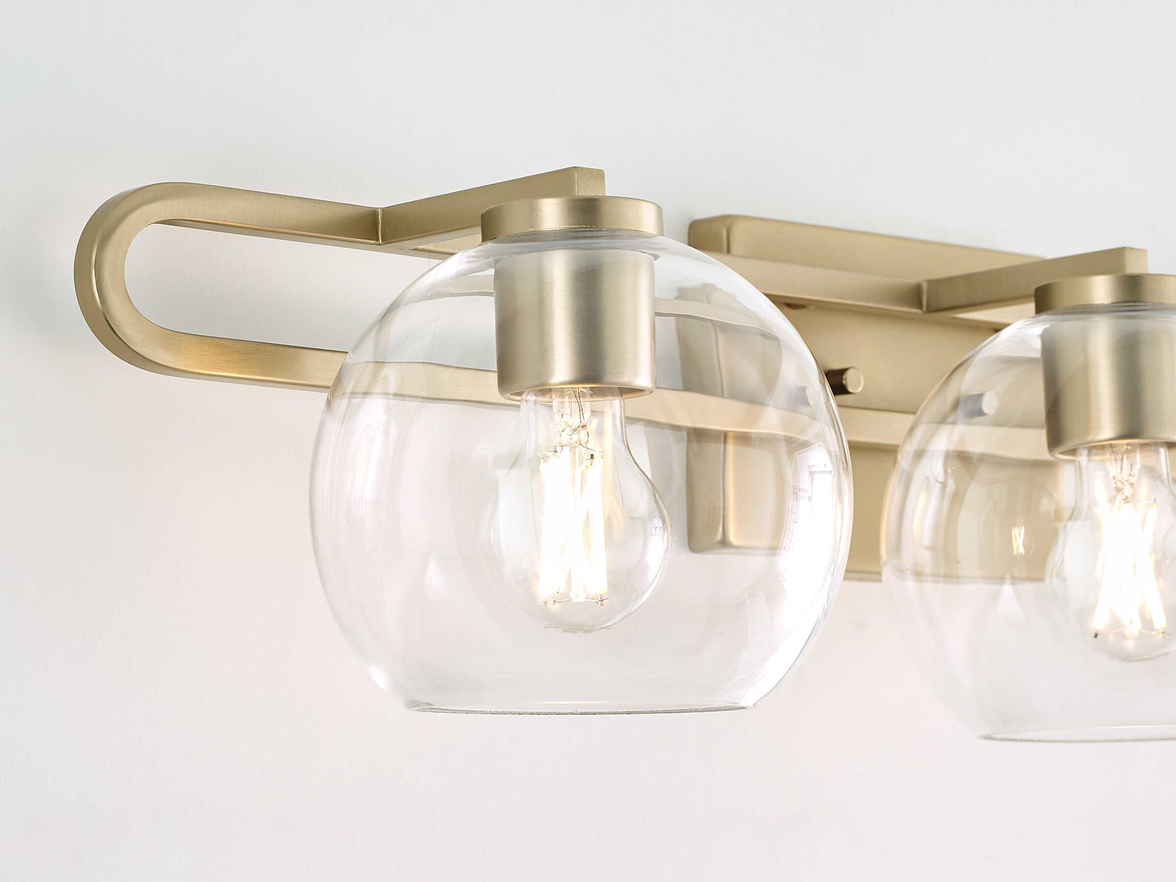 Visual Comfort Studio Codyn 3-Light Satin Brass Vanity Light