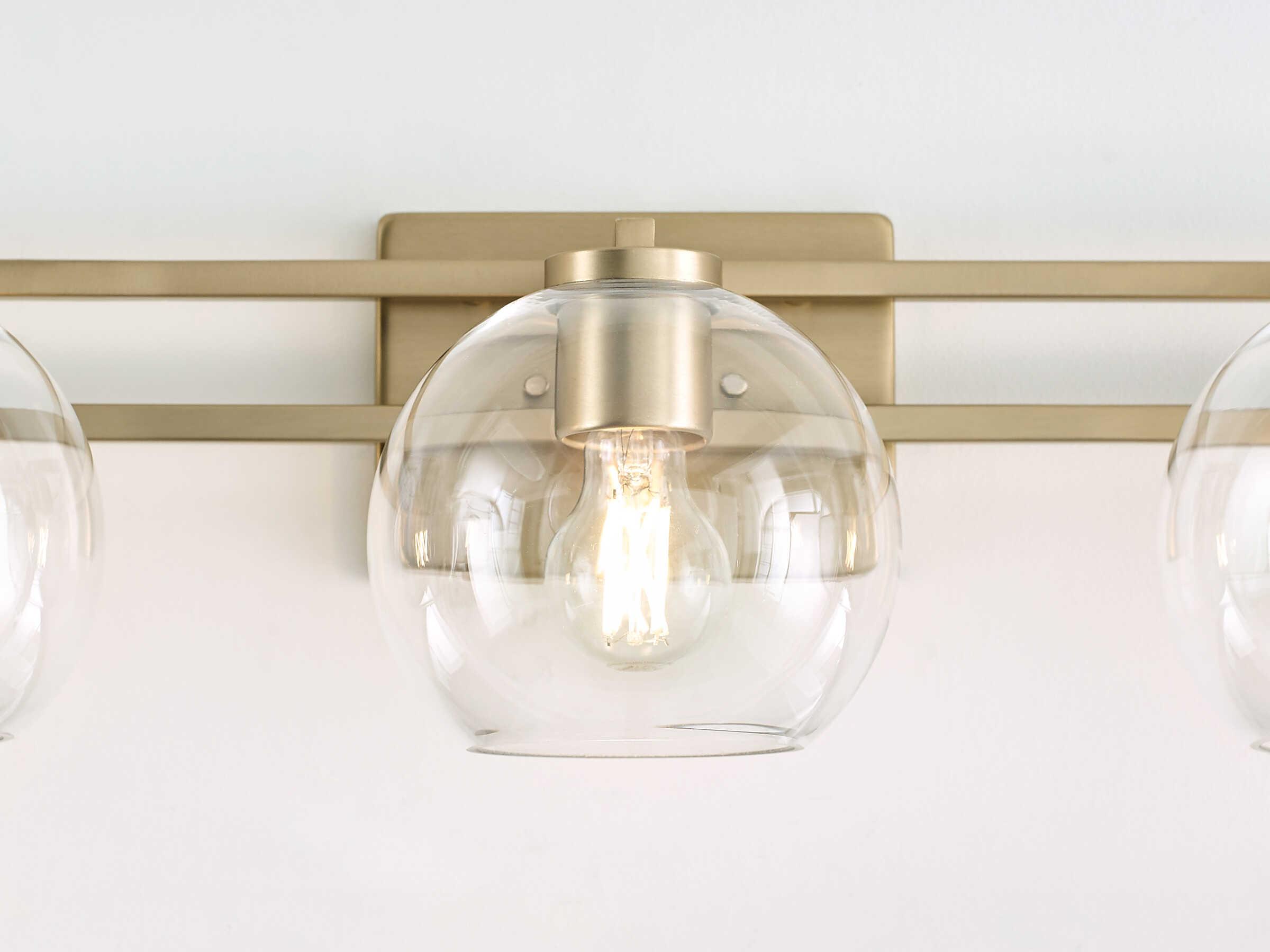 Visual Comfort Studio Codyn 3-Light Satin Brass Vanity Light