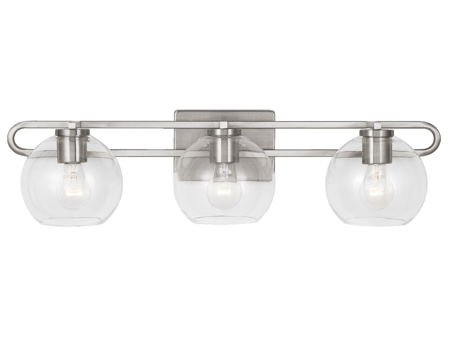 Visual Comfort Studio Codyn 3-Light Brushed Nickel Vanity Light