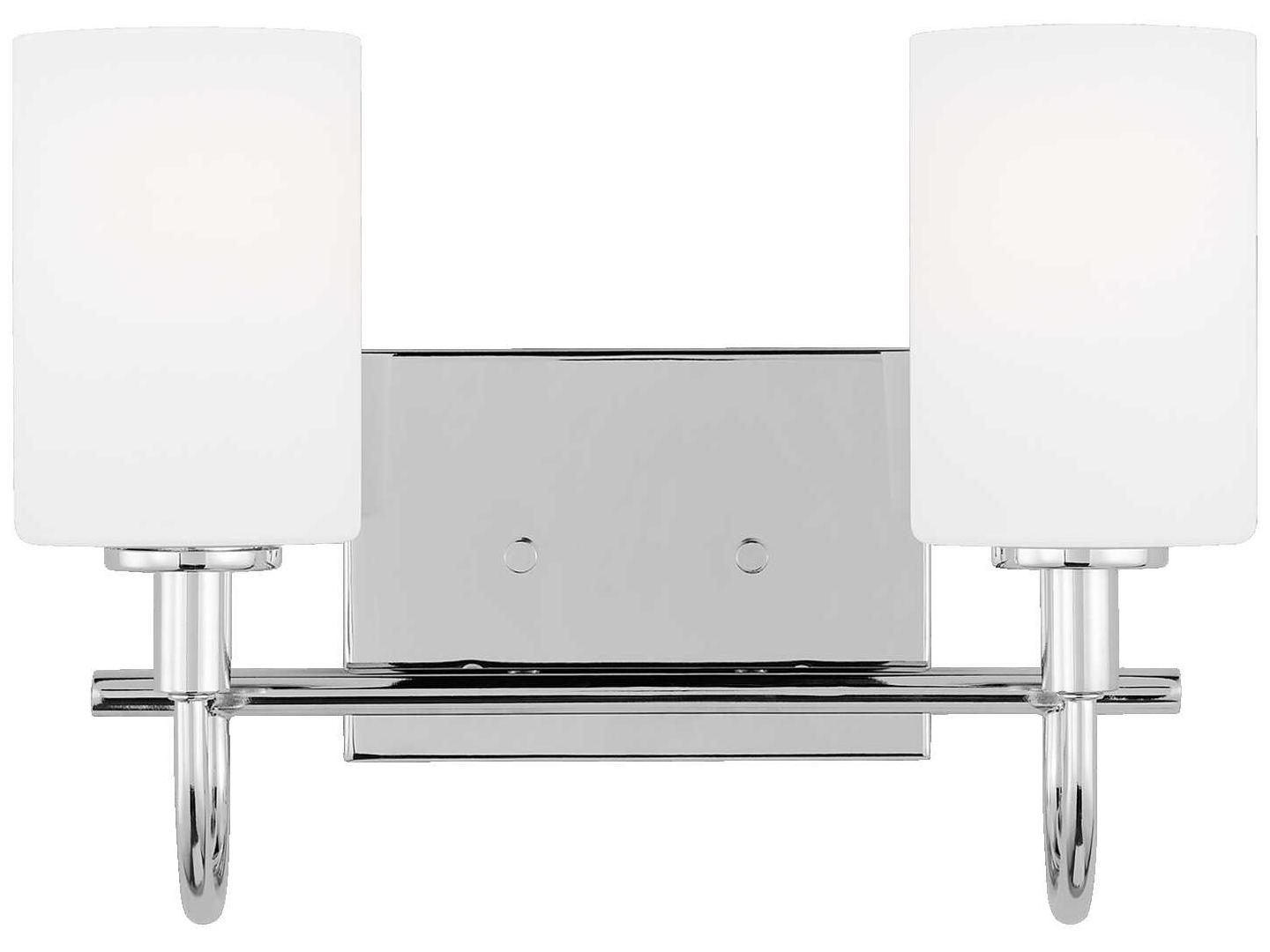 Visual Comfort Studio Oak Moore 2-Light Chrome Vanity Light