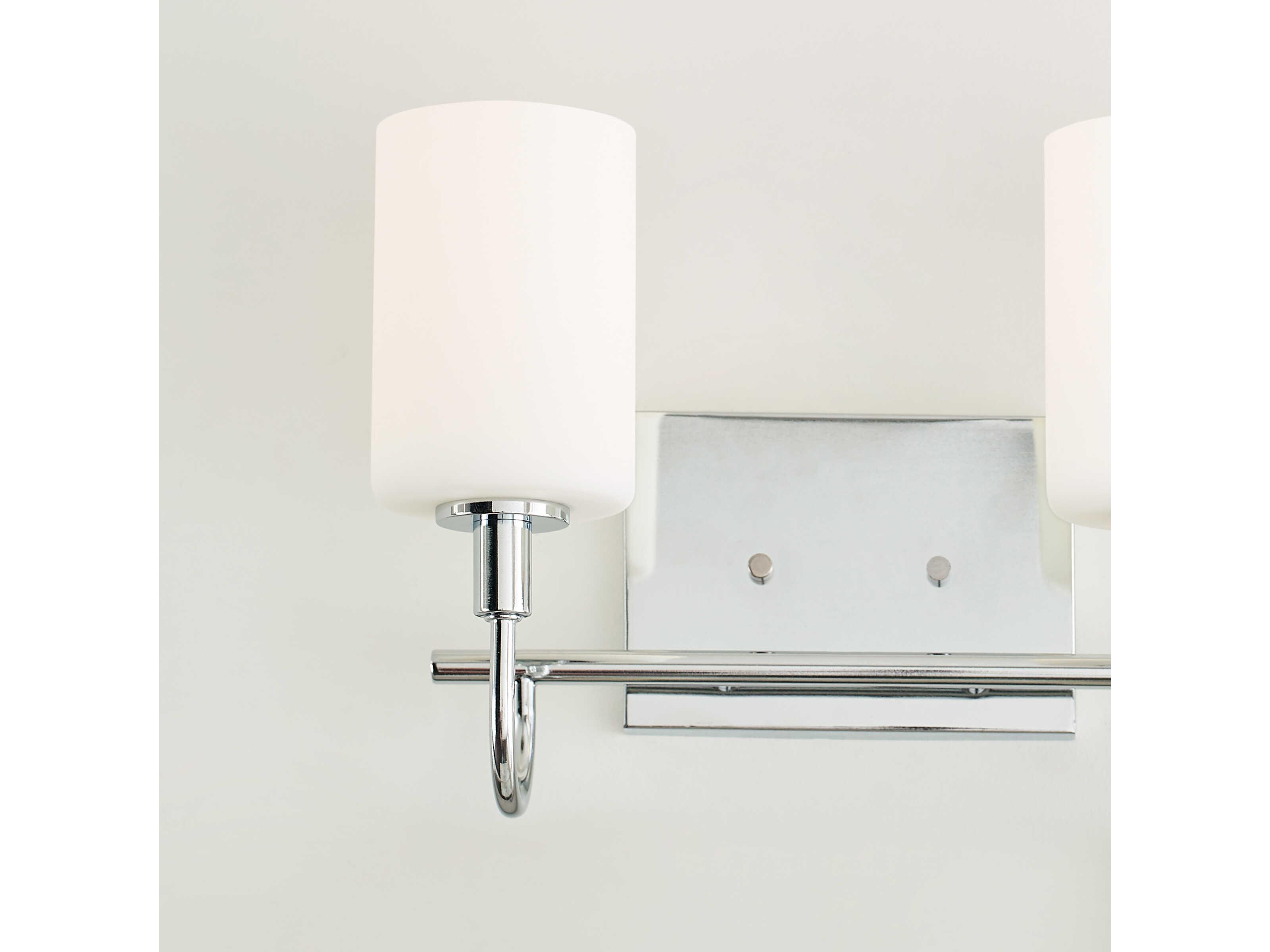 Visual Comfort Studio Oak Moore 2-Light Chrome Vanity Light