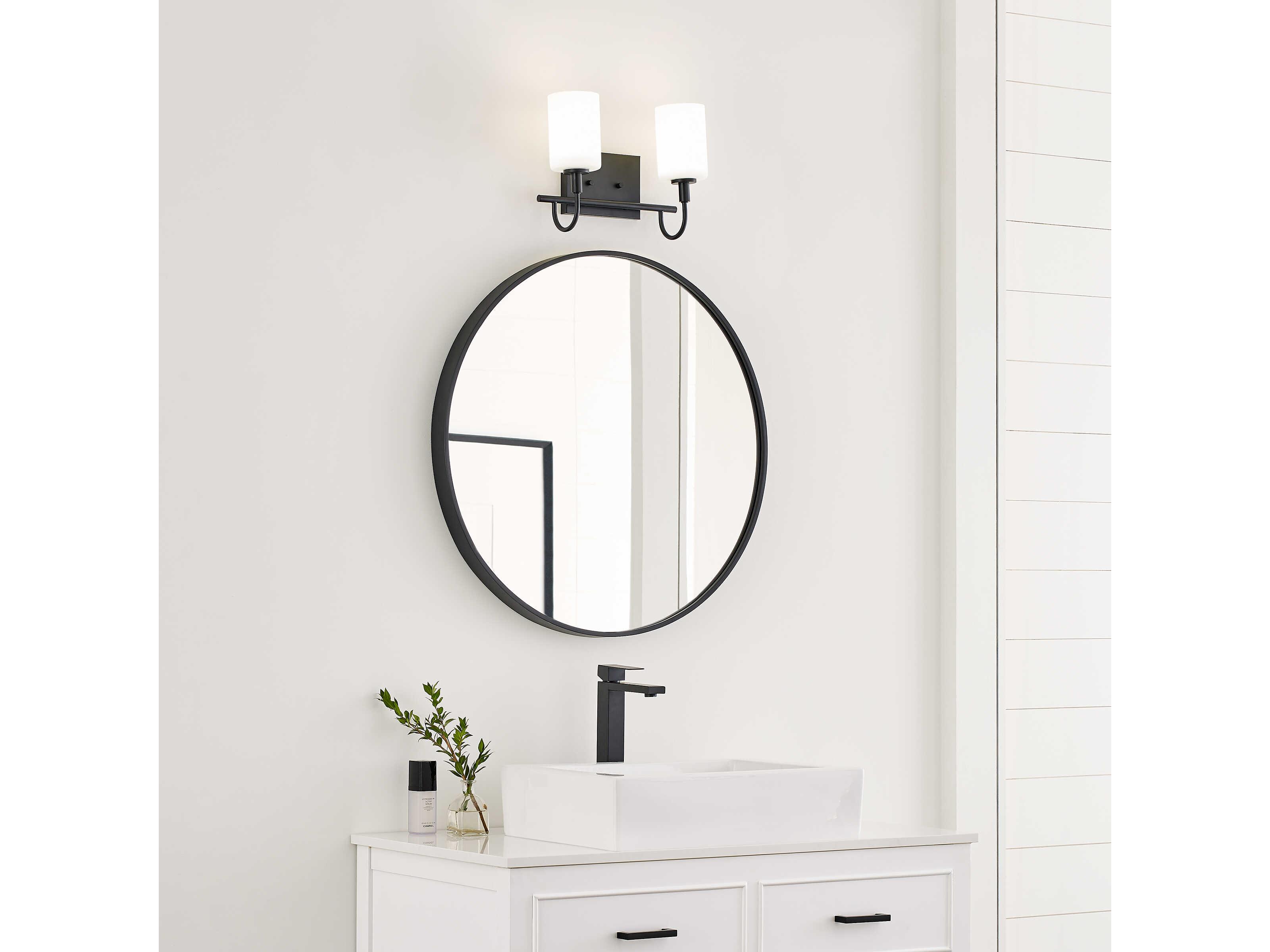Visual Comfort Studio Oak Moore 2-Light Midnight Black Vanity Light
