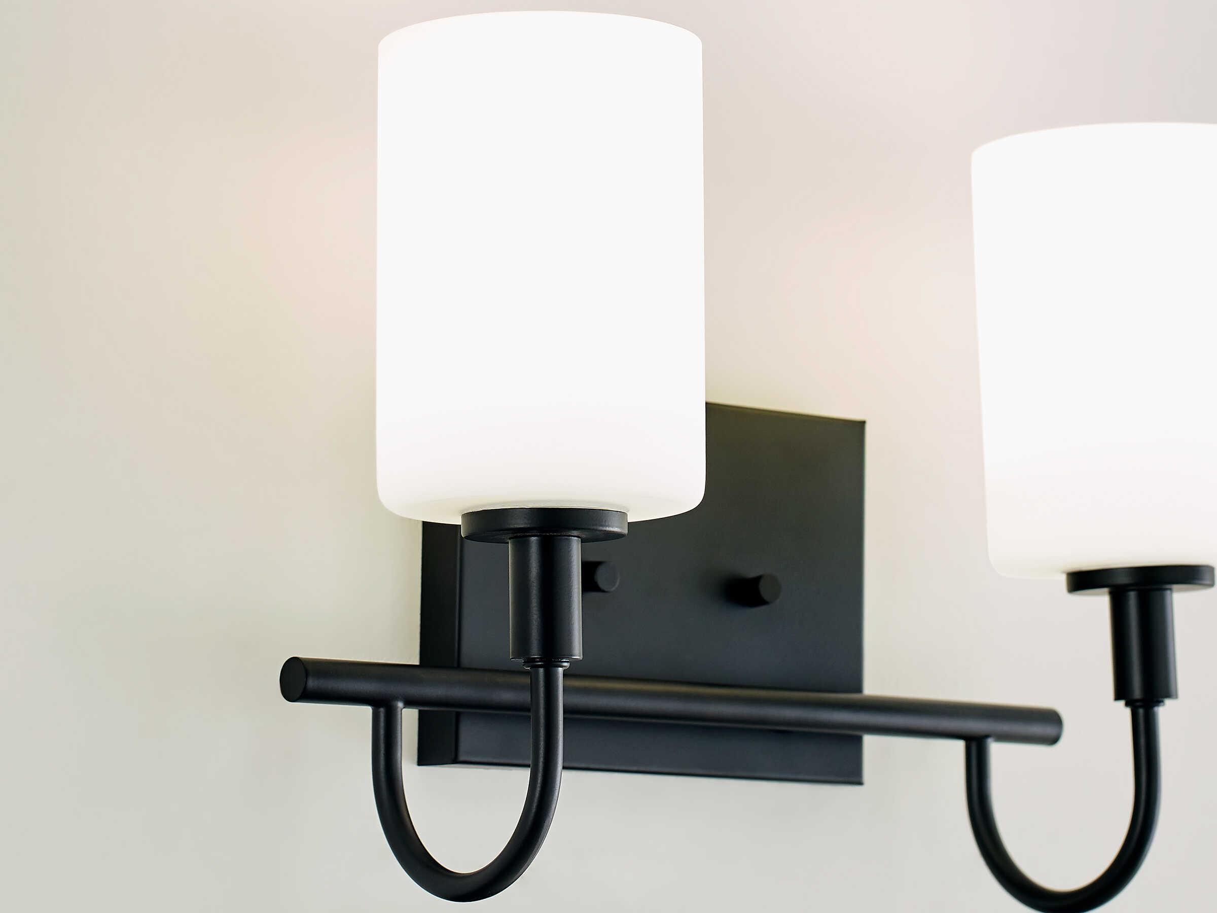 Visual Comfort Studio Oak Moore 2-Light Midnight Black Vanity Light