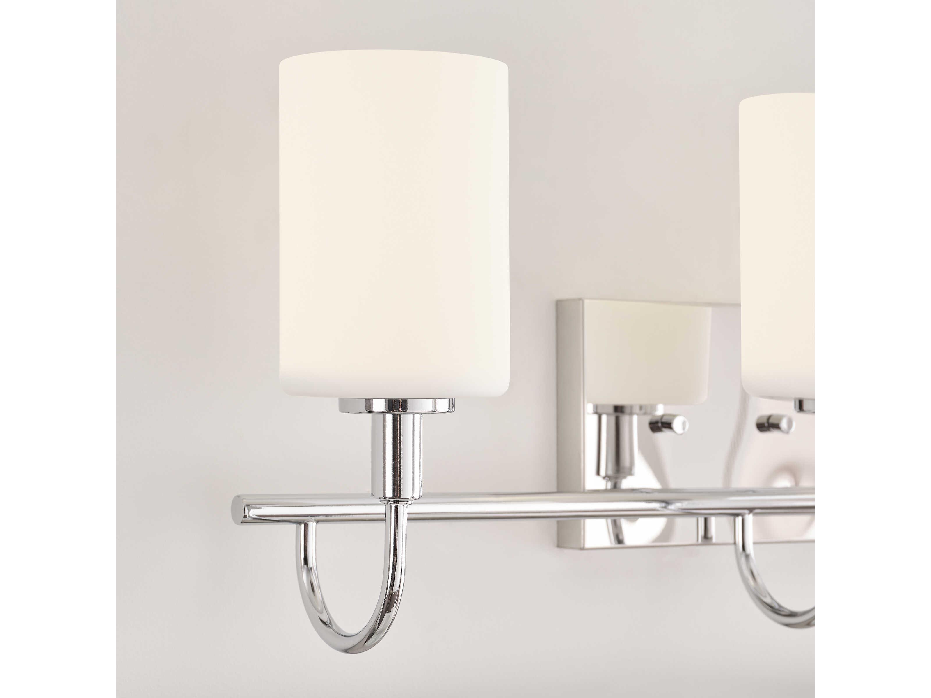 Visual Comfort Studio Oak Moore 3-Light Chrome Vanity Light