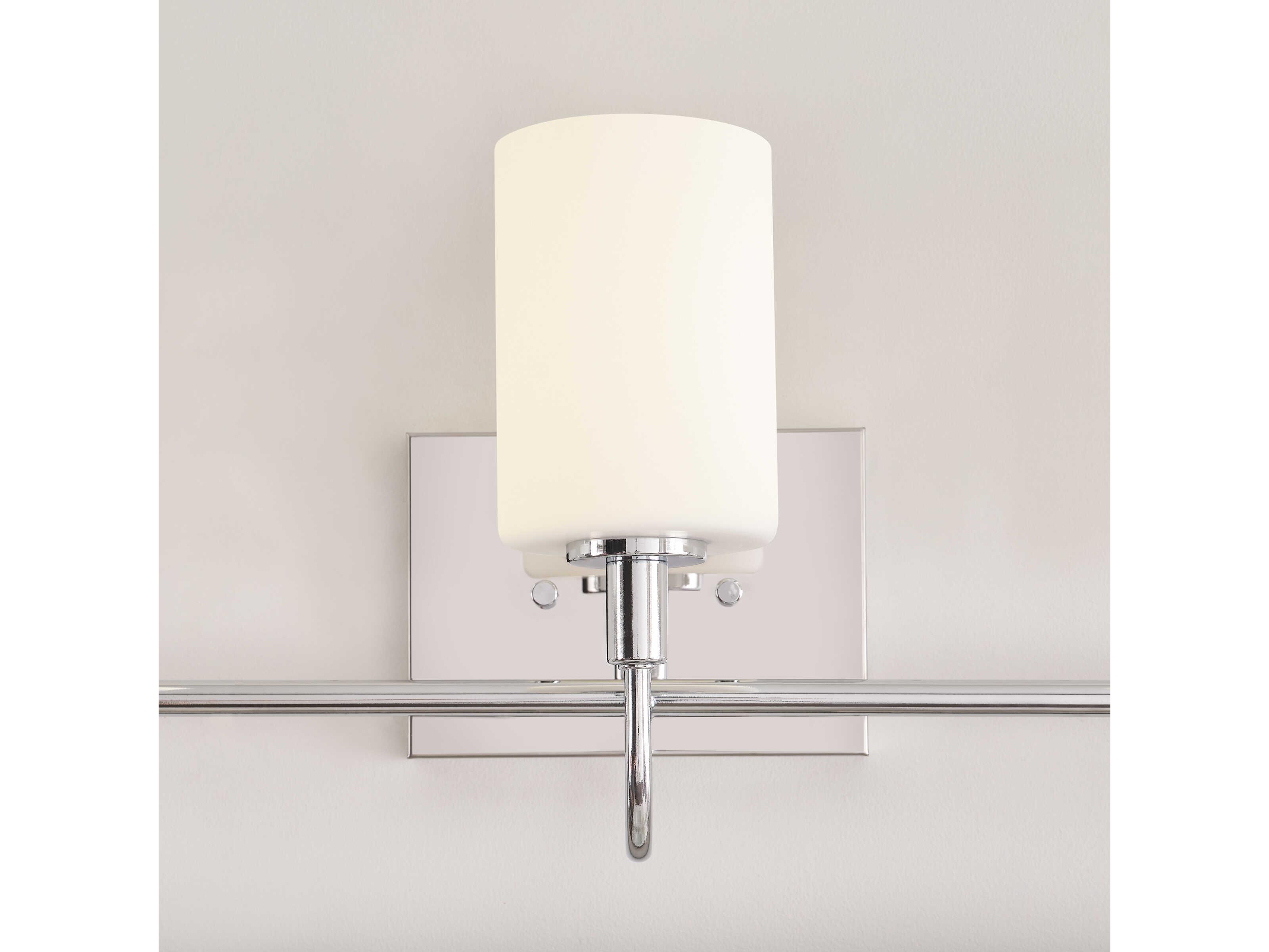 Visual Comfort Studio Oak Moore 3-Light Chrome Vanity Light