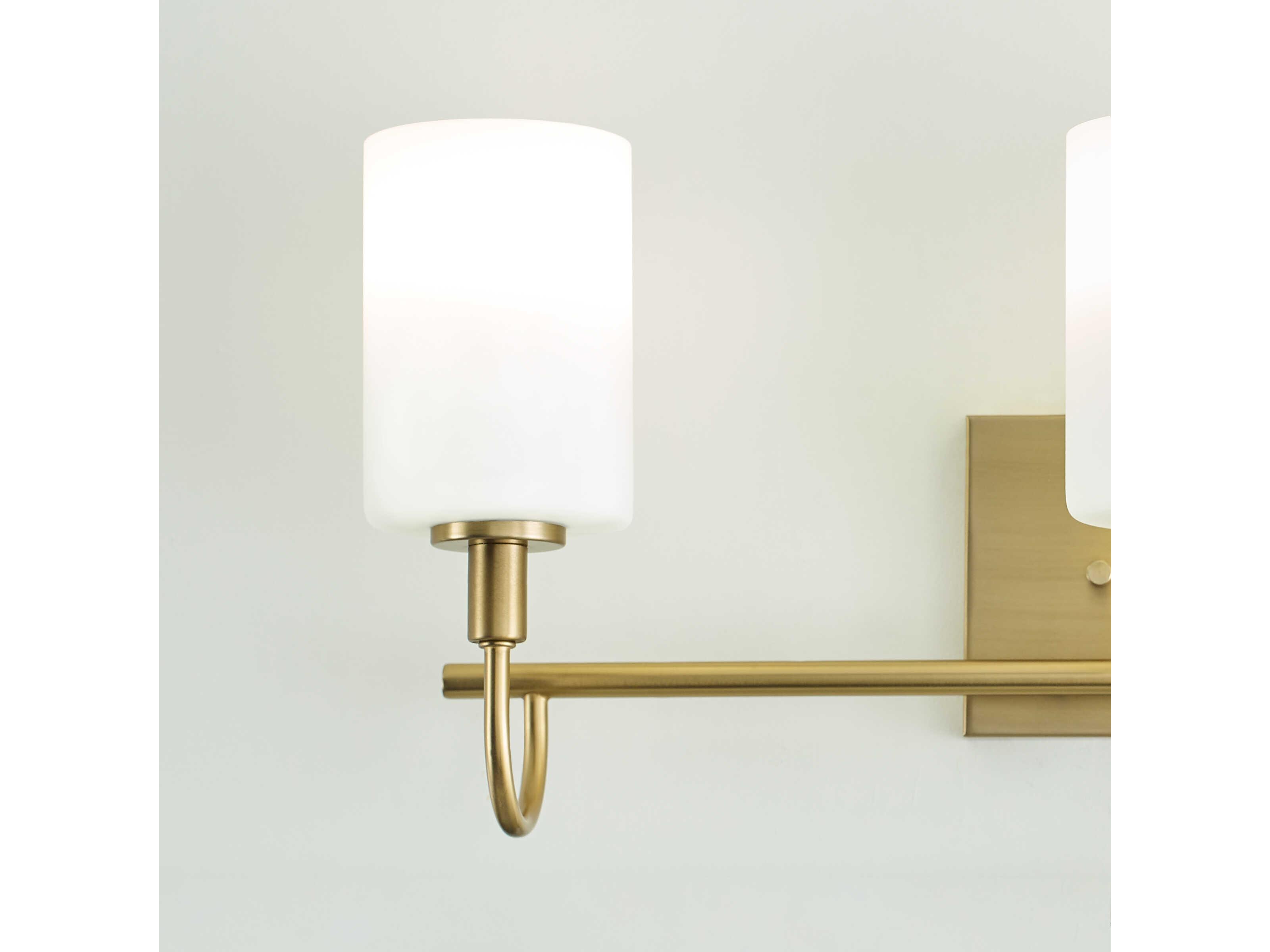 Visual Comfort Studio Oak Moore 3-Light Satin Brass Vanity Light