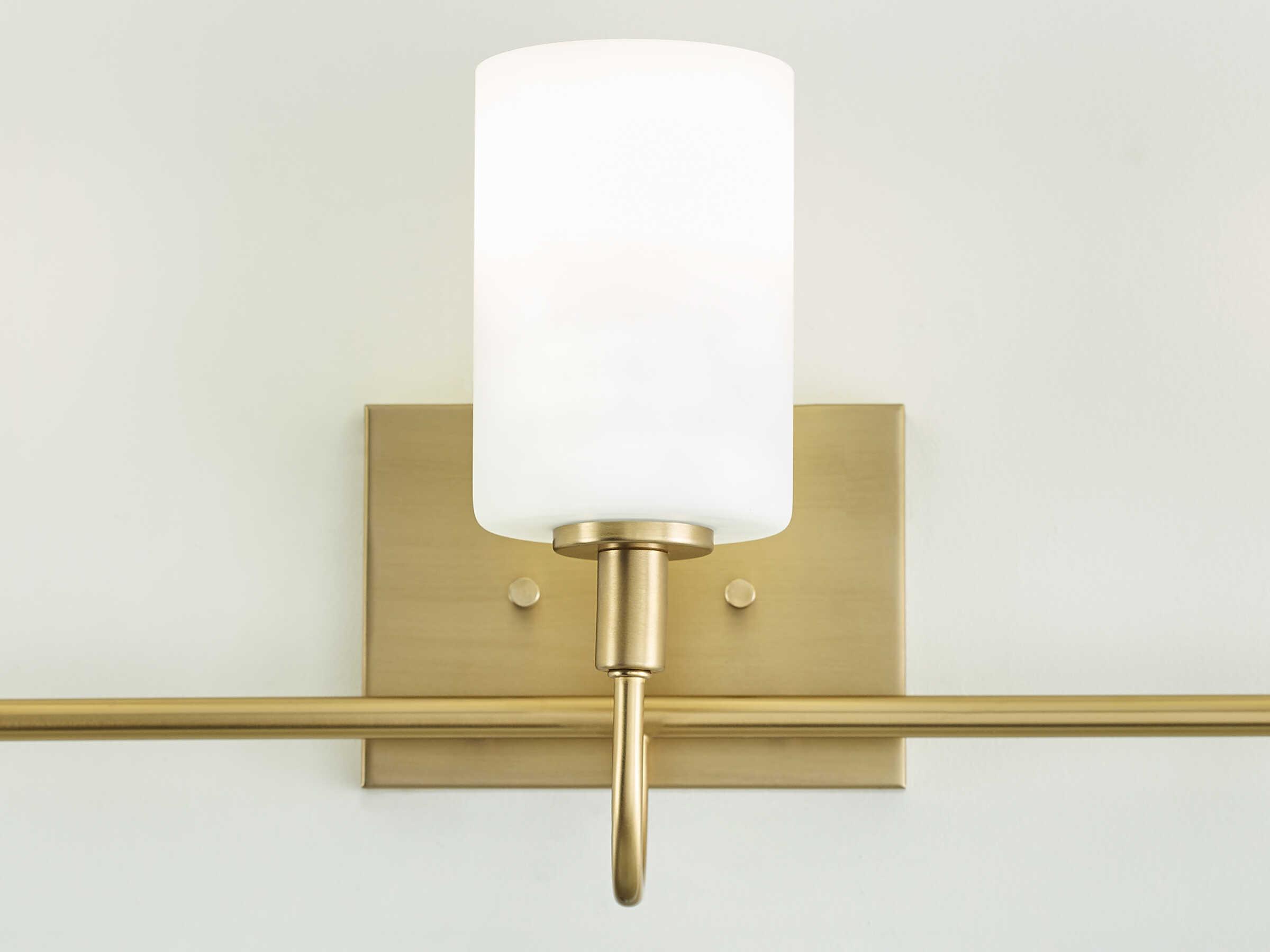 Visual Comfort Studio Oak Moore 3-Light Satin Brass Vanity Light