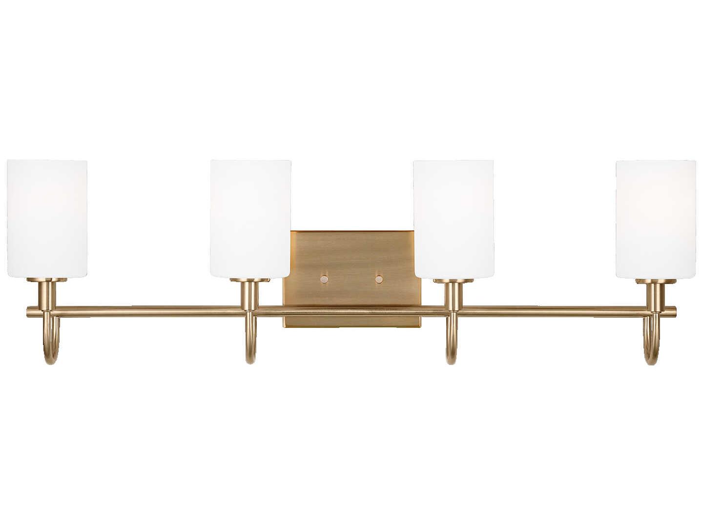 Visual Comfort Studio Oak Moore 4-Light Satin Brass Vanity Light