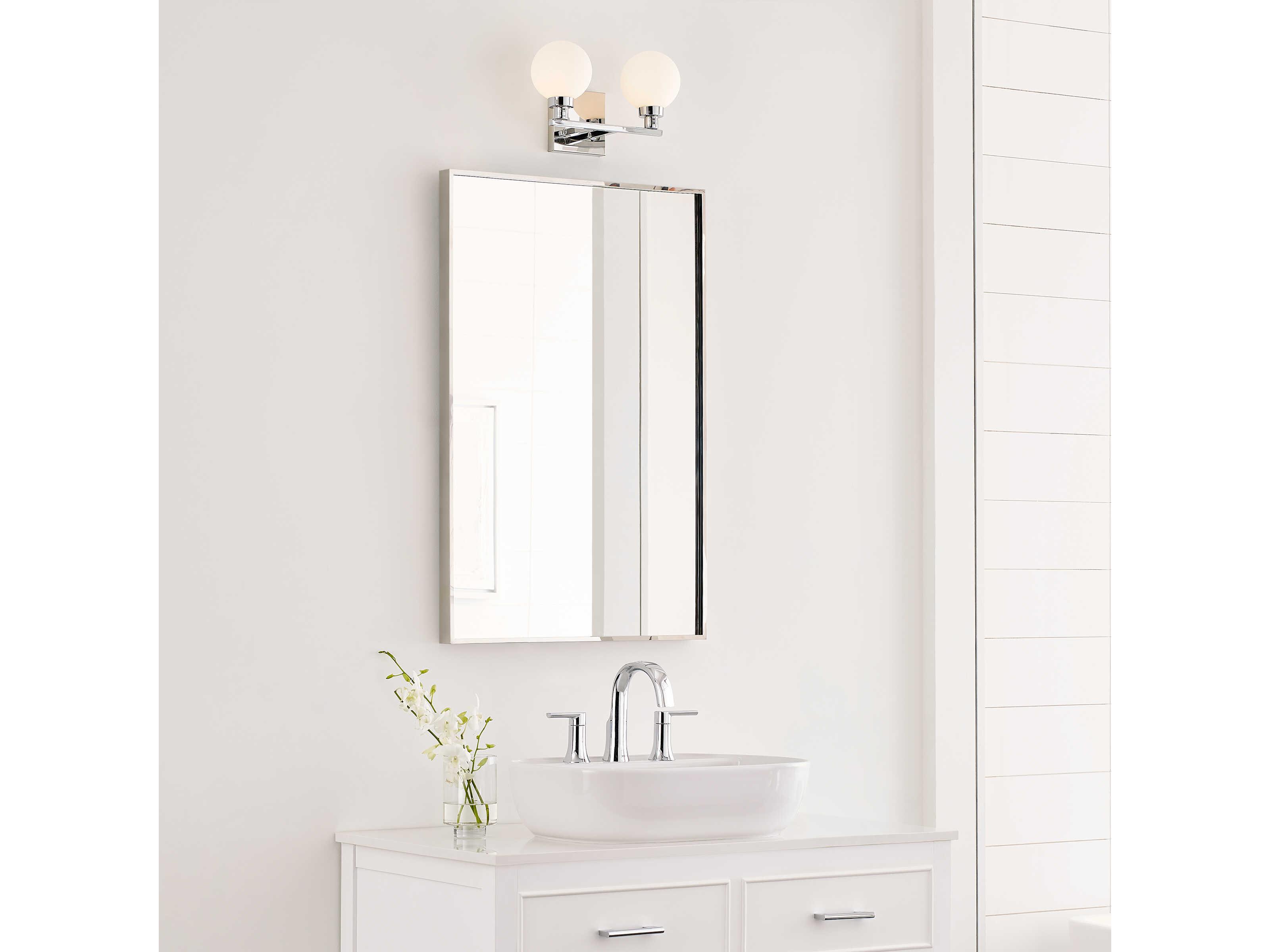 Visual Comfort Studio Clybourn 2-Light Chrome Vanity Light