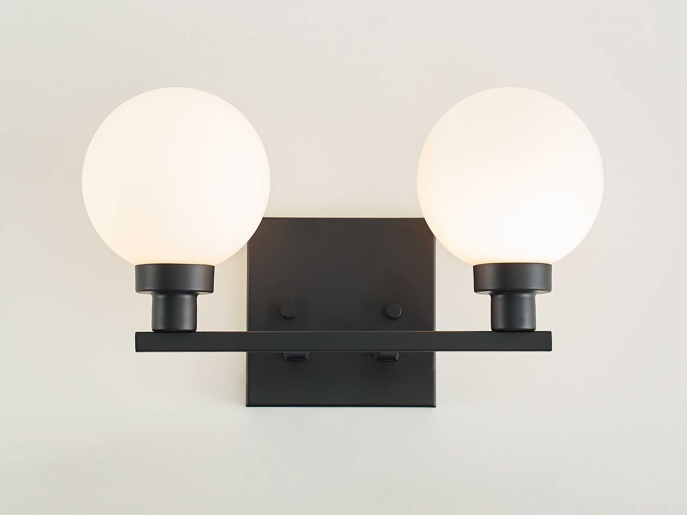 Visual Comfort Studio Clybourn 2-Light Midnight Black Vanity Light