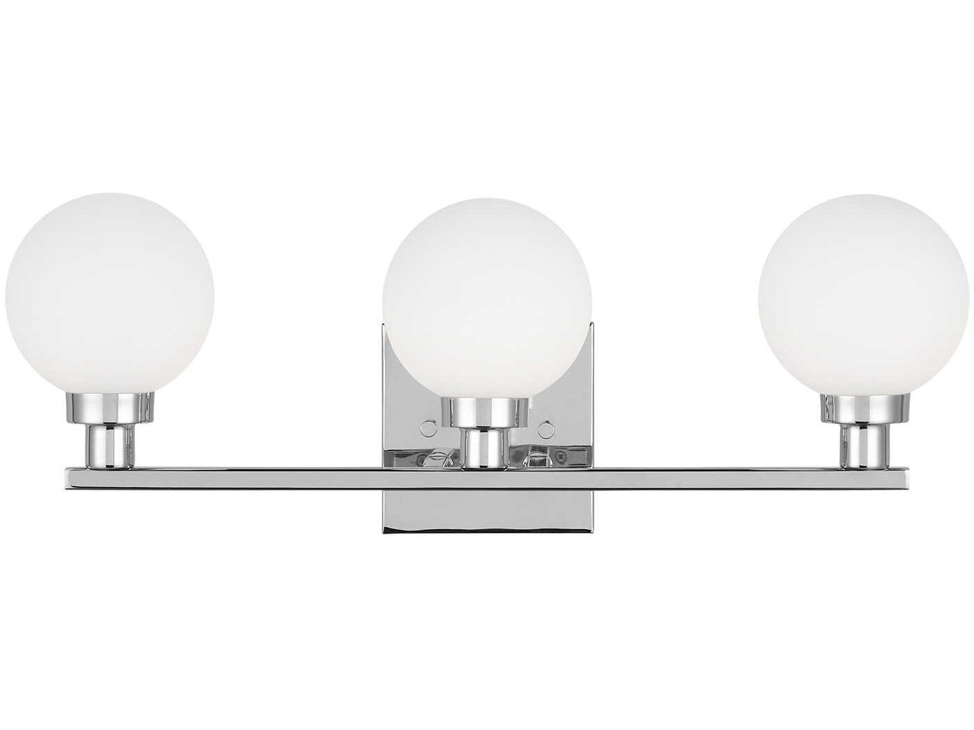 Visual Comfort Studio Clybourn 3-Light Chrome Vanity Light