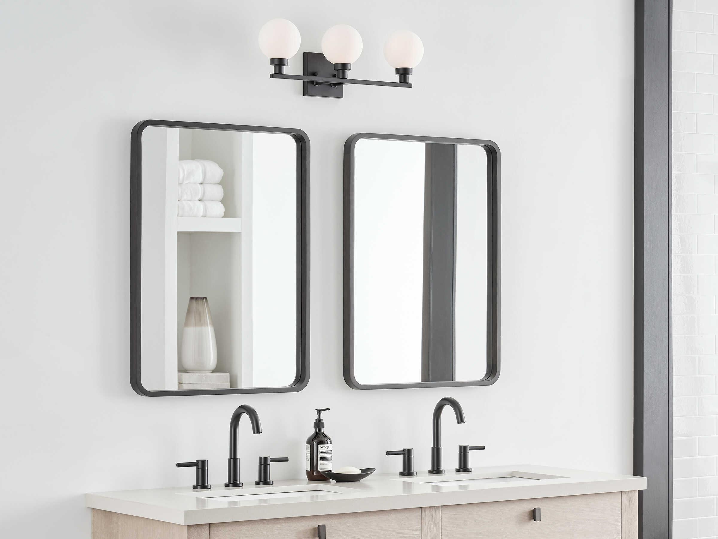 Visual Comfort Studio Clybourn 3-Light Midnight Black Vanity Light