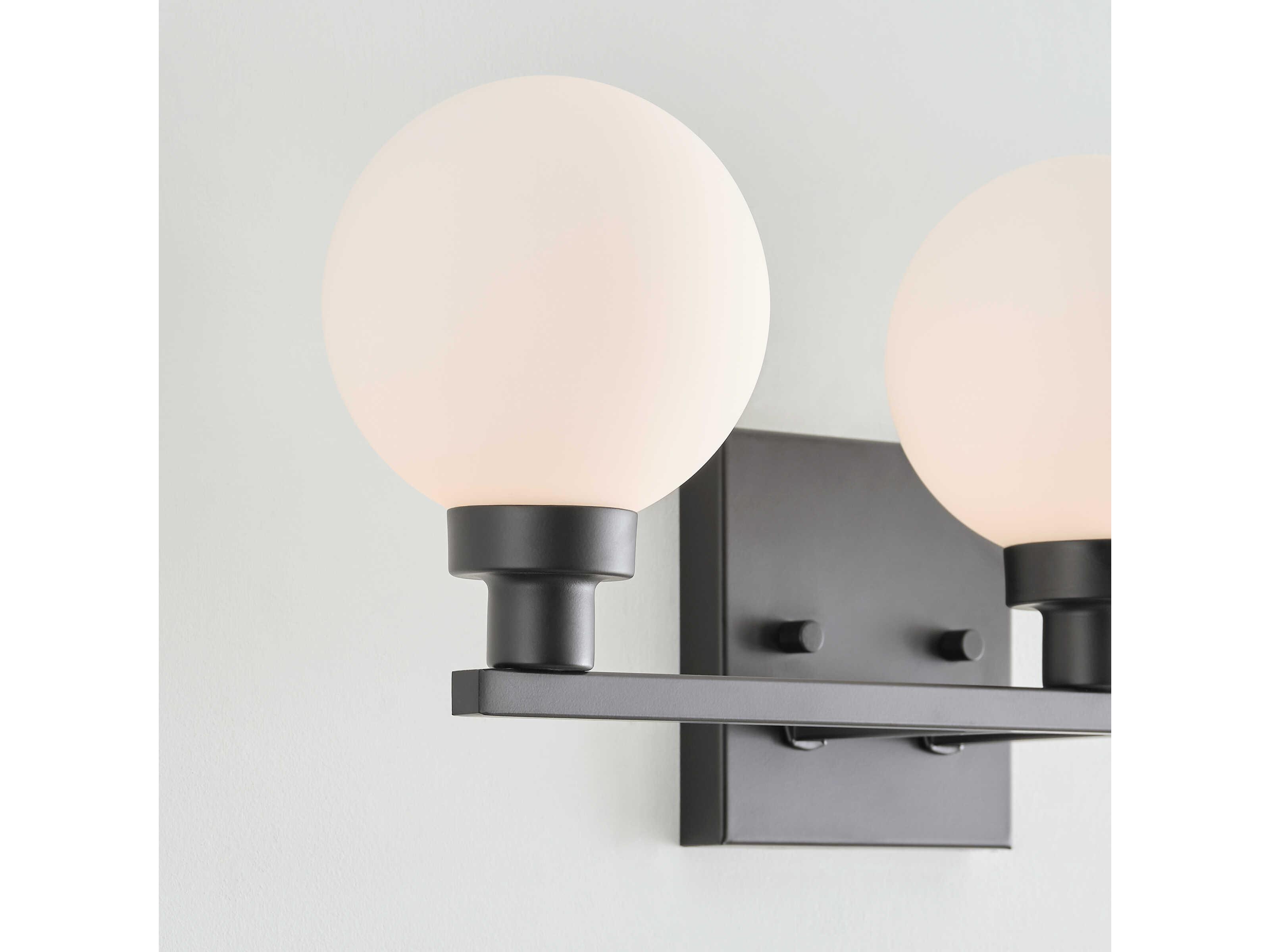 Visual Comfort Studio Clybourn 3-Light Midnight Black Vanity Light