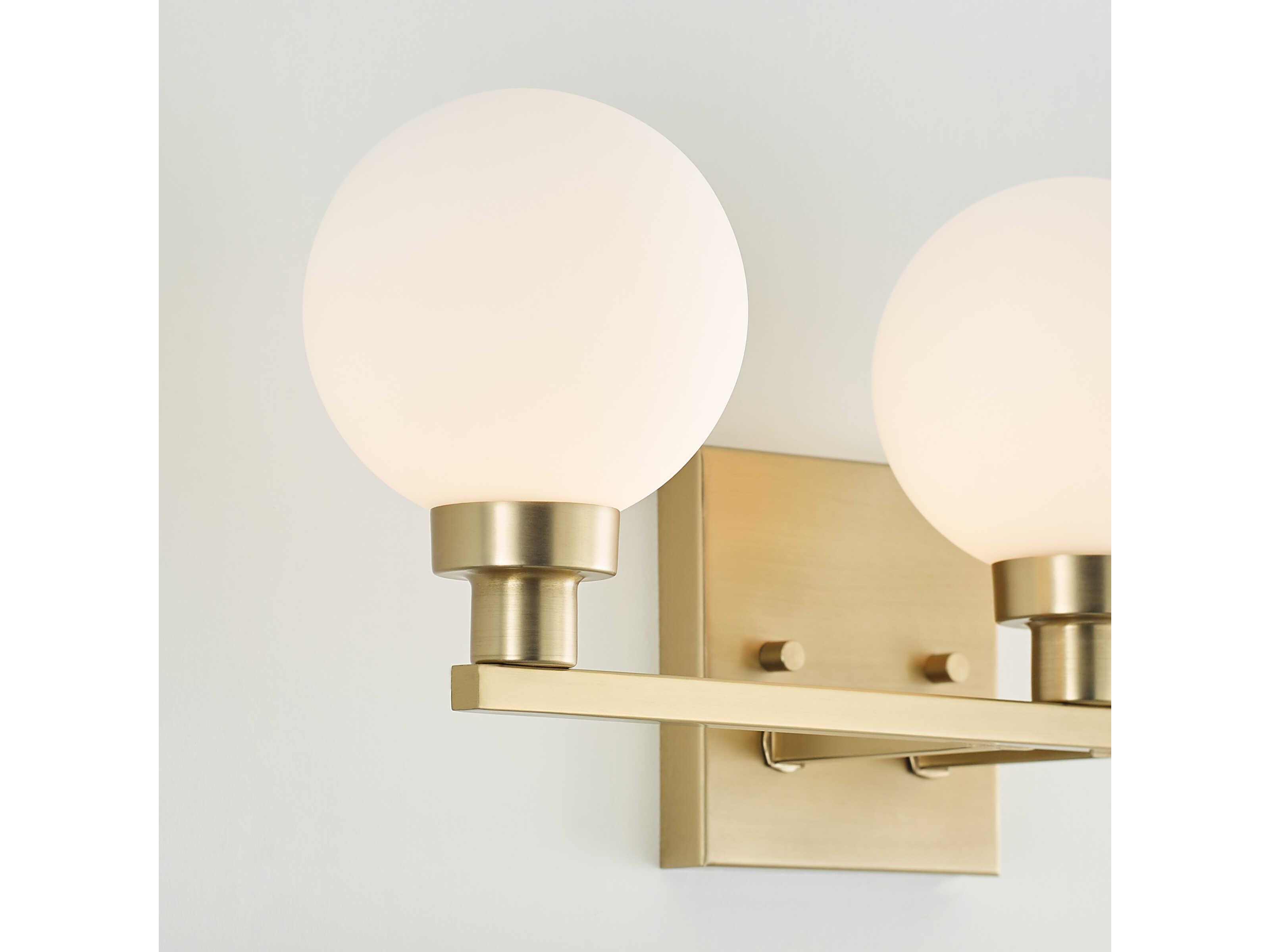 Visual Comfort Studio Clybourn 3-Light Satin Brass Vanity Light