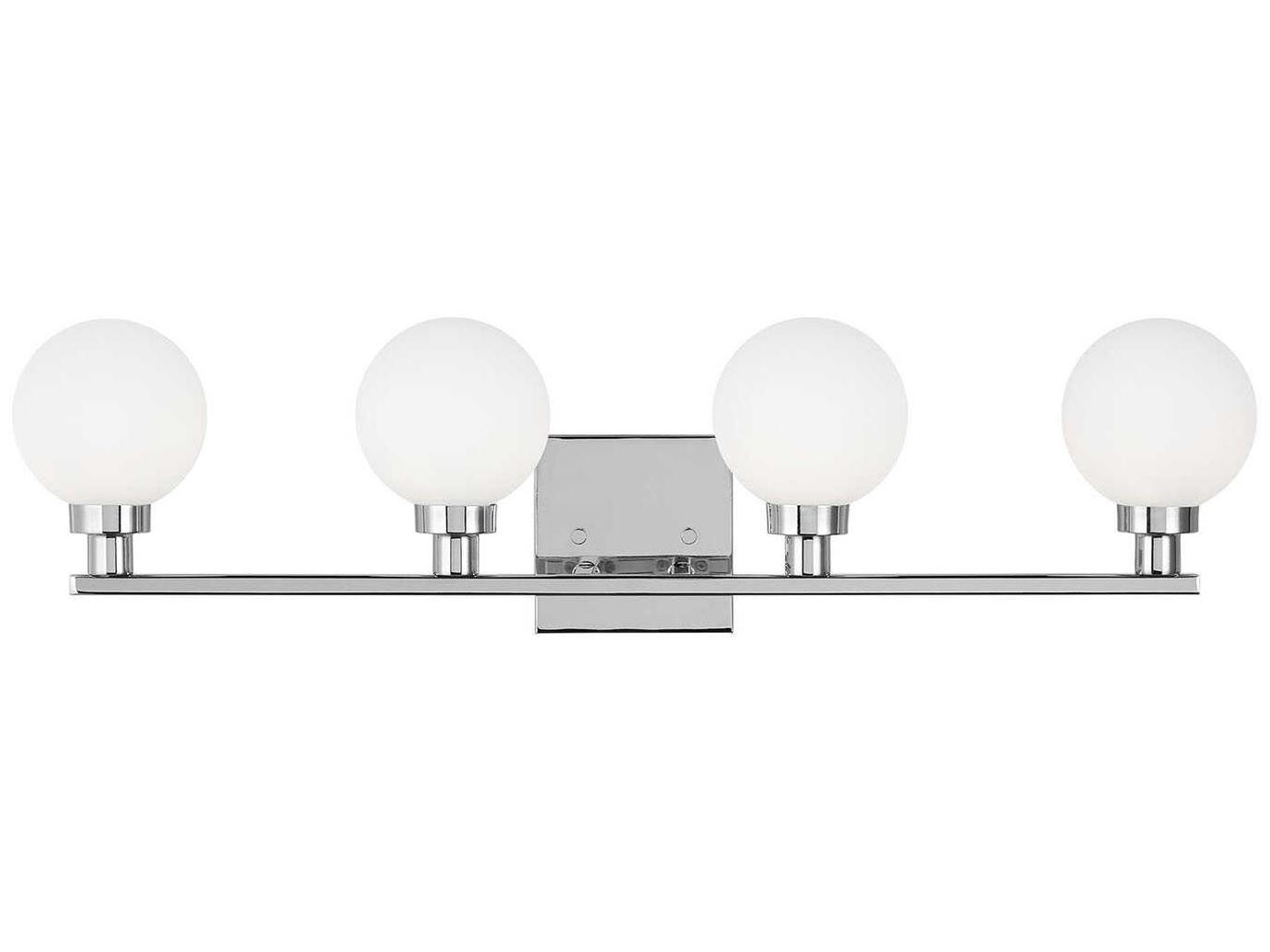 Visual Comfort Studio Clybourn 4-Light Chrome Vanity Light