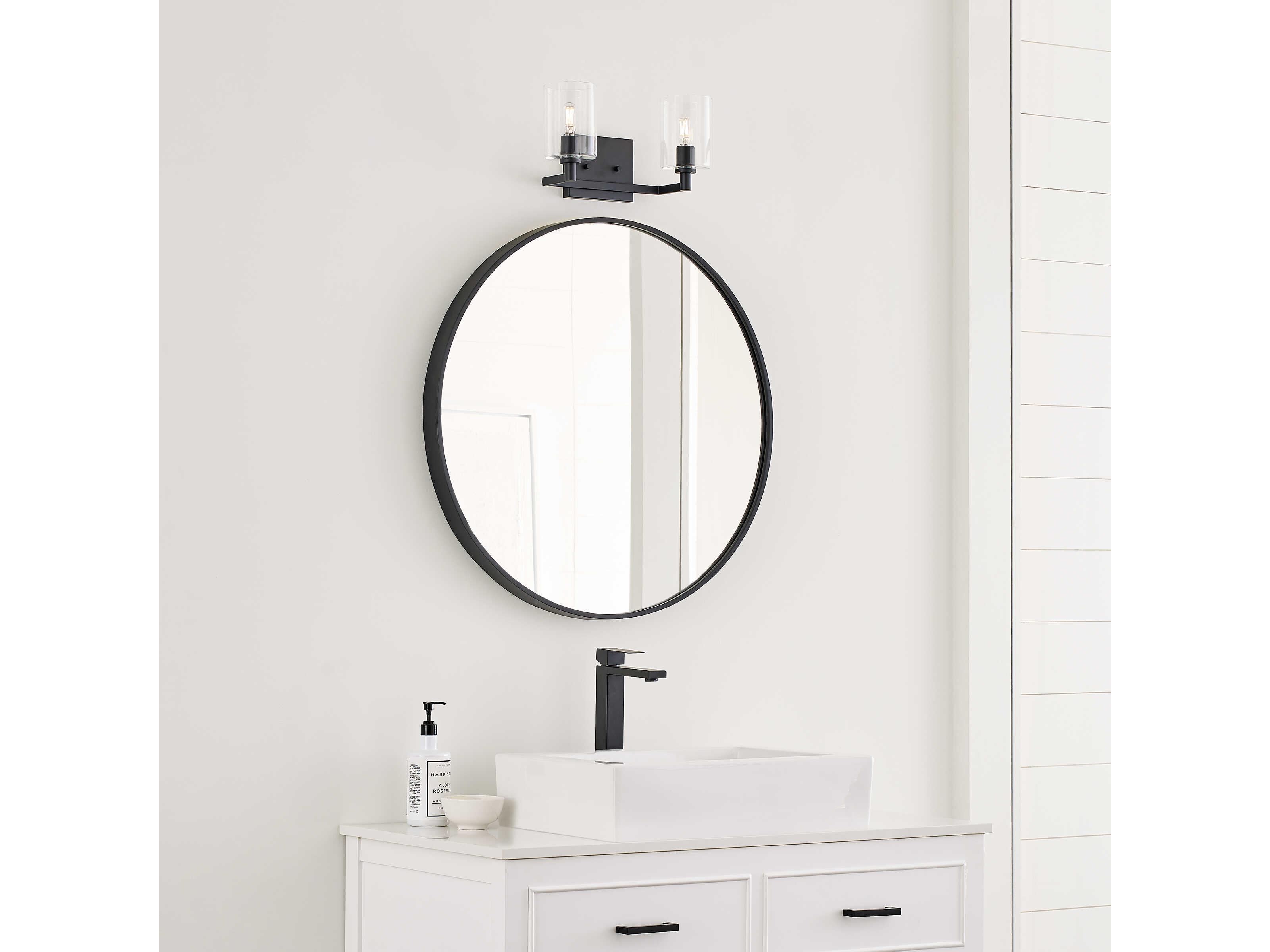 Visual Comfort Studio Fullton 2-Light Midnight Black Vanity Light