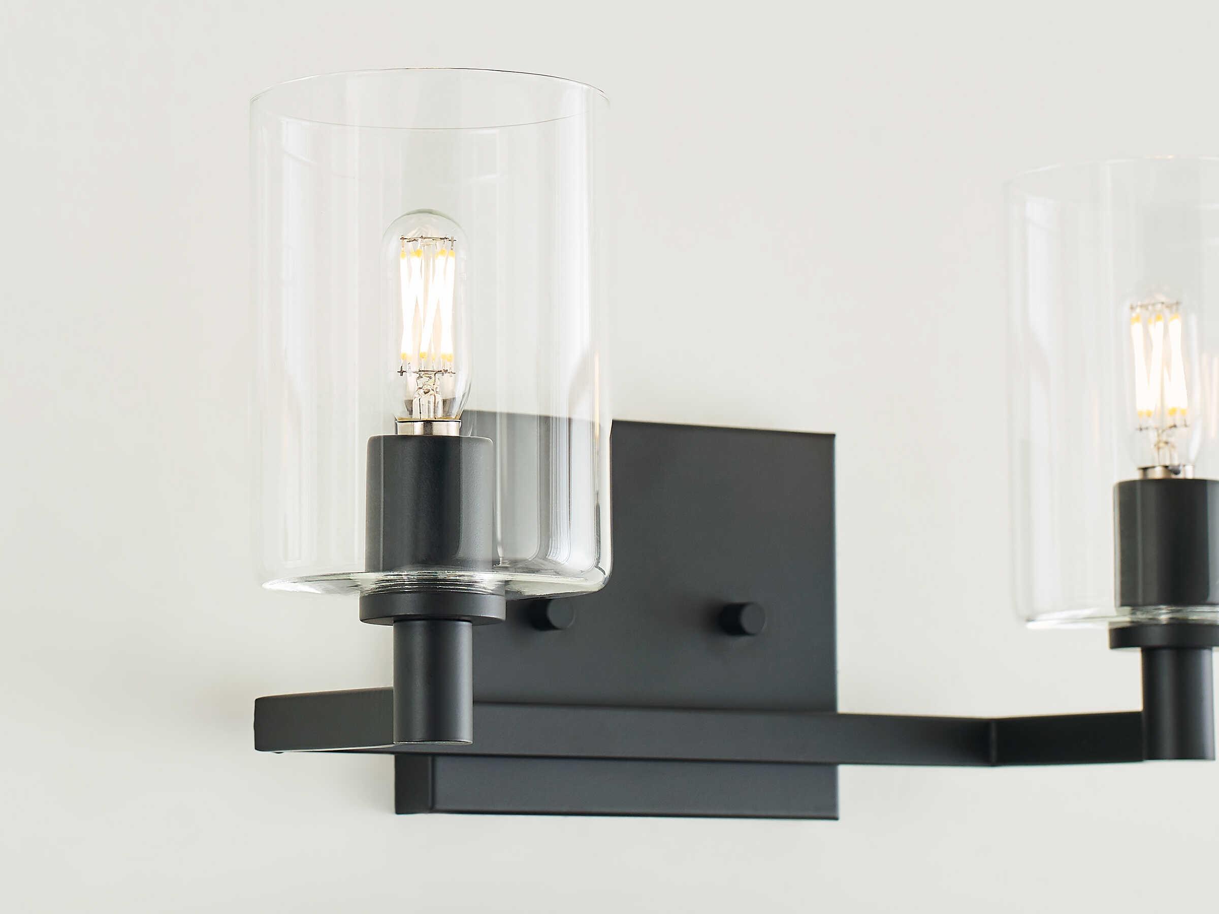 Visual Comfort Studio Fullton 2-Light Midnight Black Vanity Light