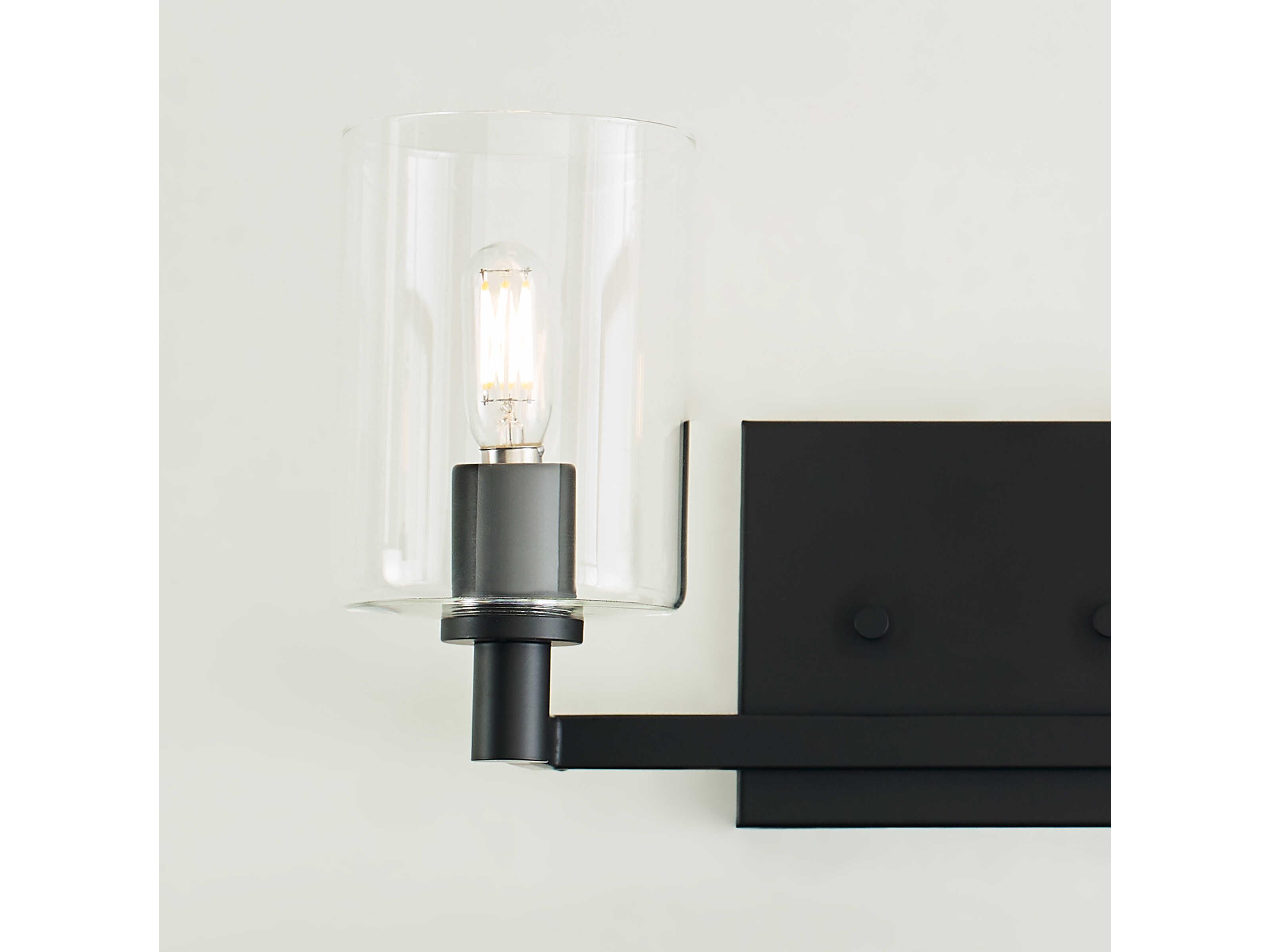 Visual Comfort Studio Fullton 2-Light Midnight Black Vanity Light