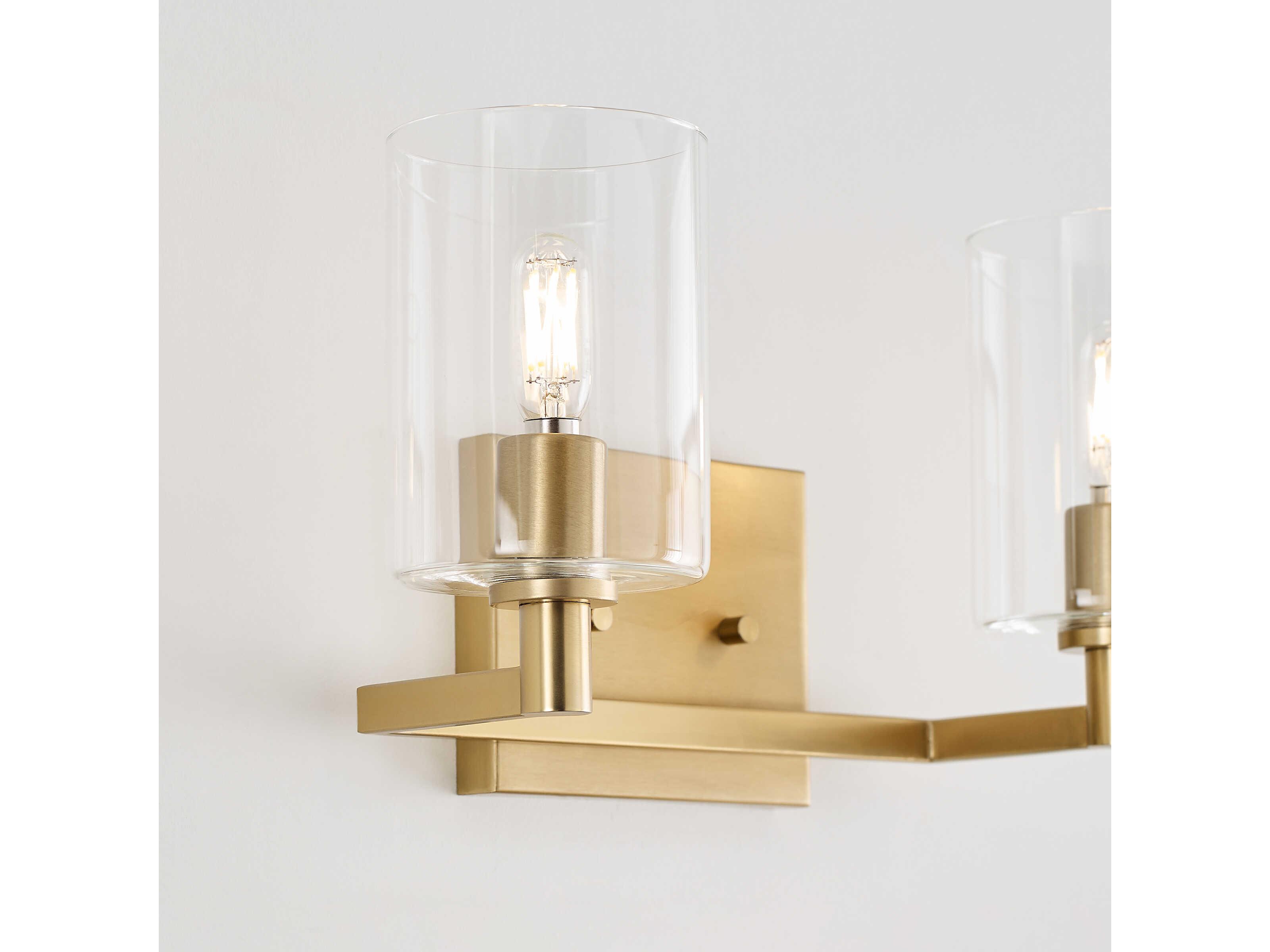 Visual Comfort Studio Fullton 2-Light Satin Brass Vanity Light