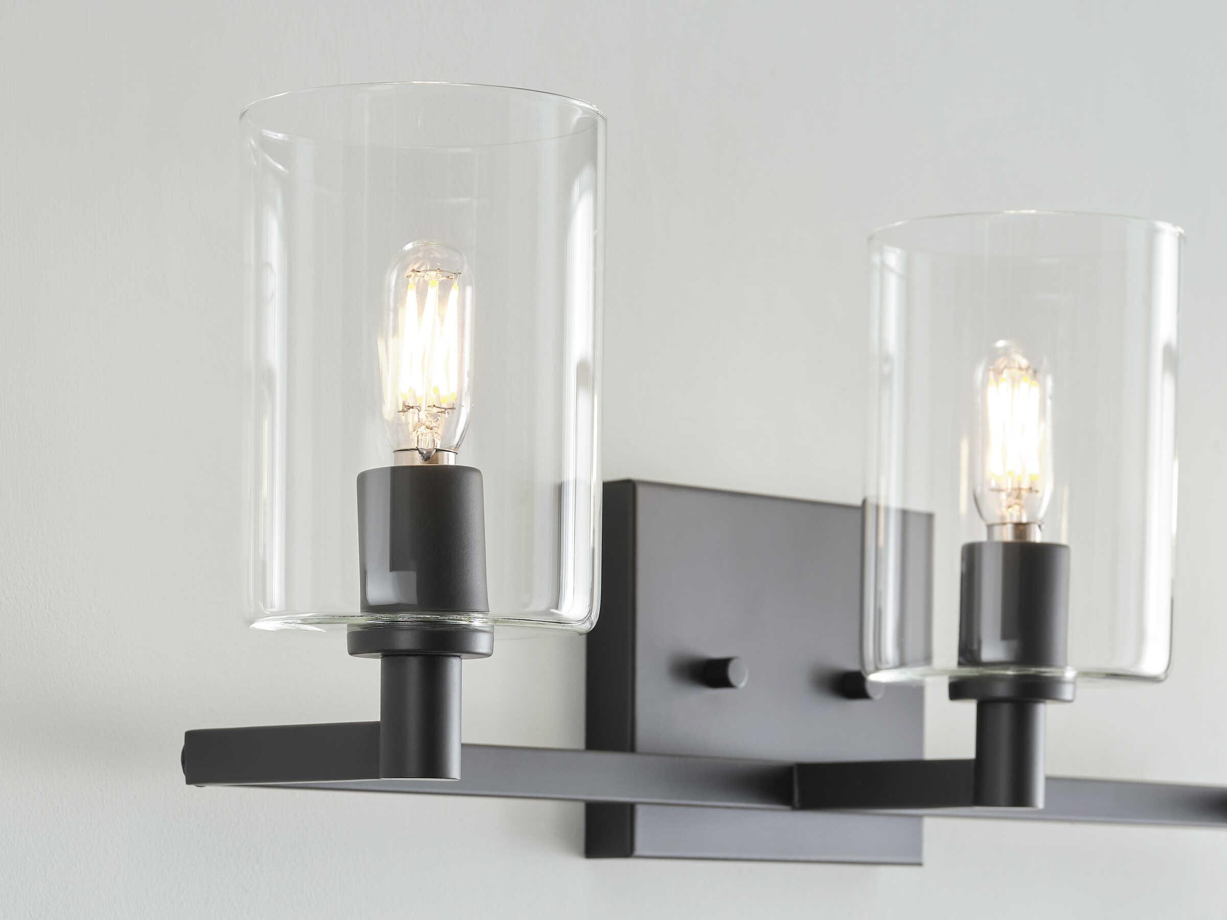 Visual Comfort Studio Fullton 3-Light Midnight Black Vanity Light