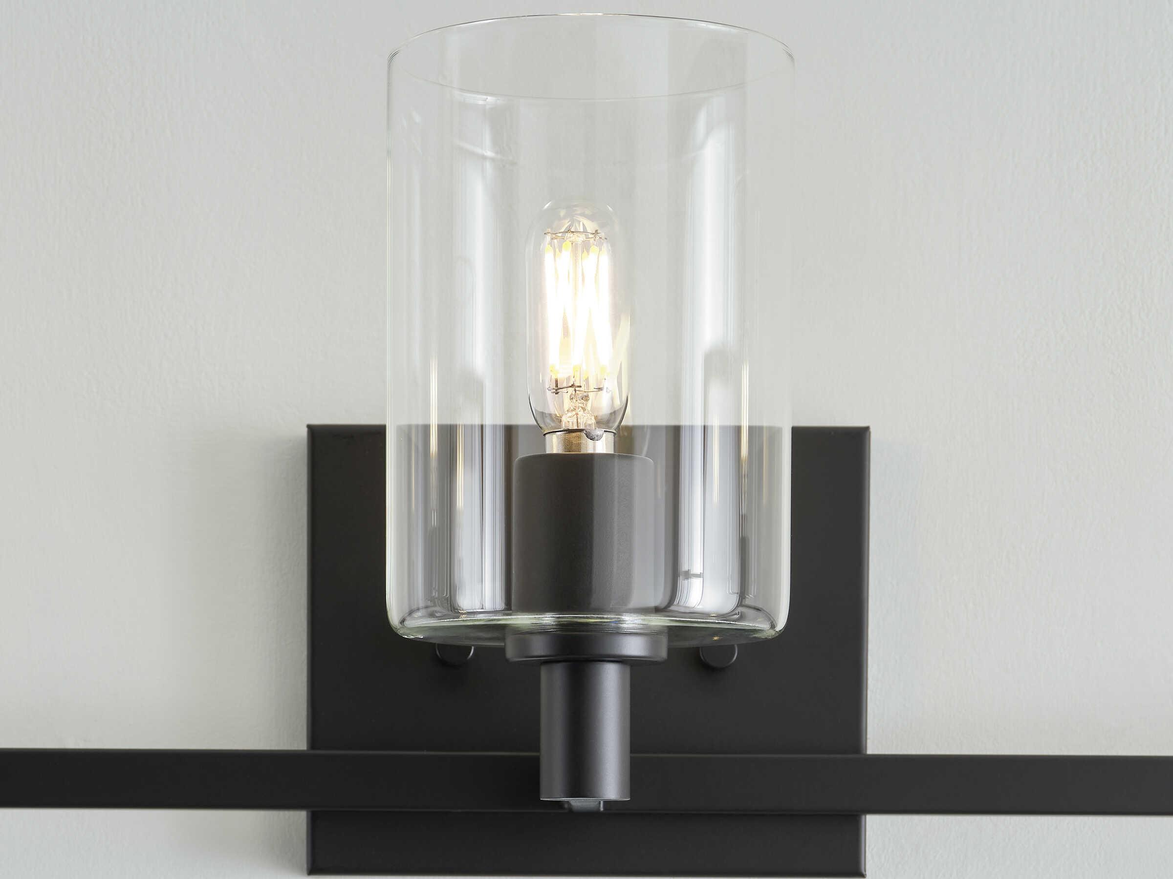 Visual Comfort Studio Fullton 3-Light Midnight Black Vanity Light