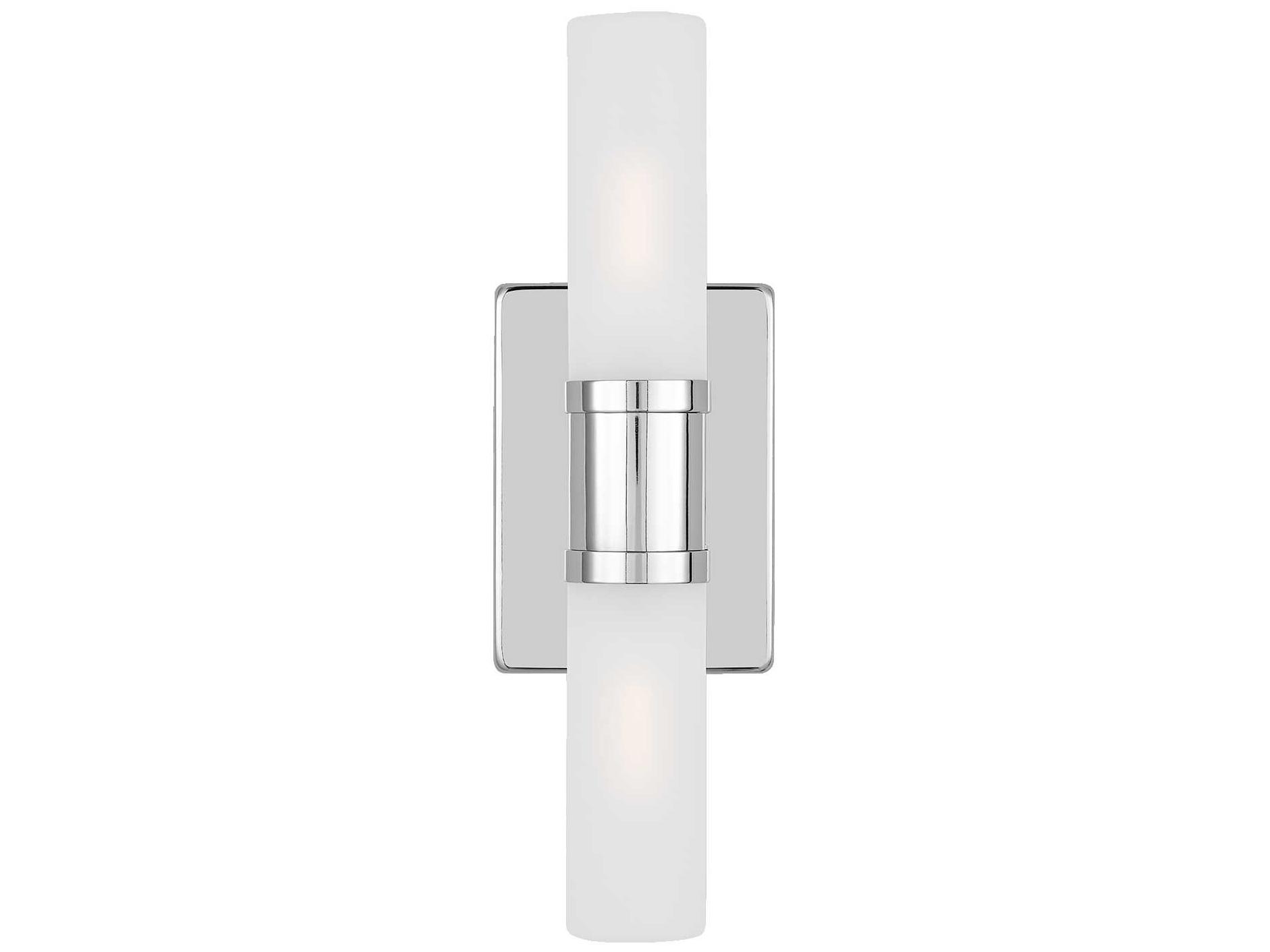 Visual Comfort Studio Keaton 2-Light Chrome Vanity Light