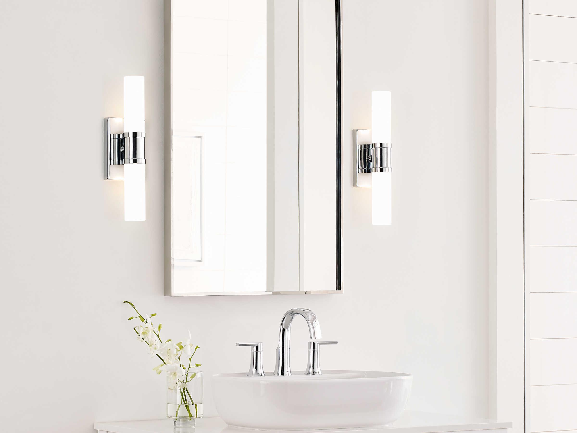 Visual Comfort Studio Keaton 2-Light Chrome Vanity Light