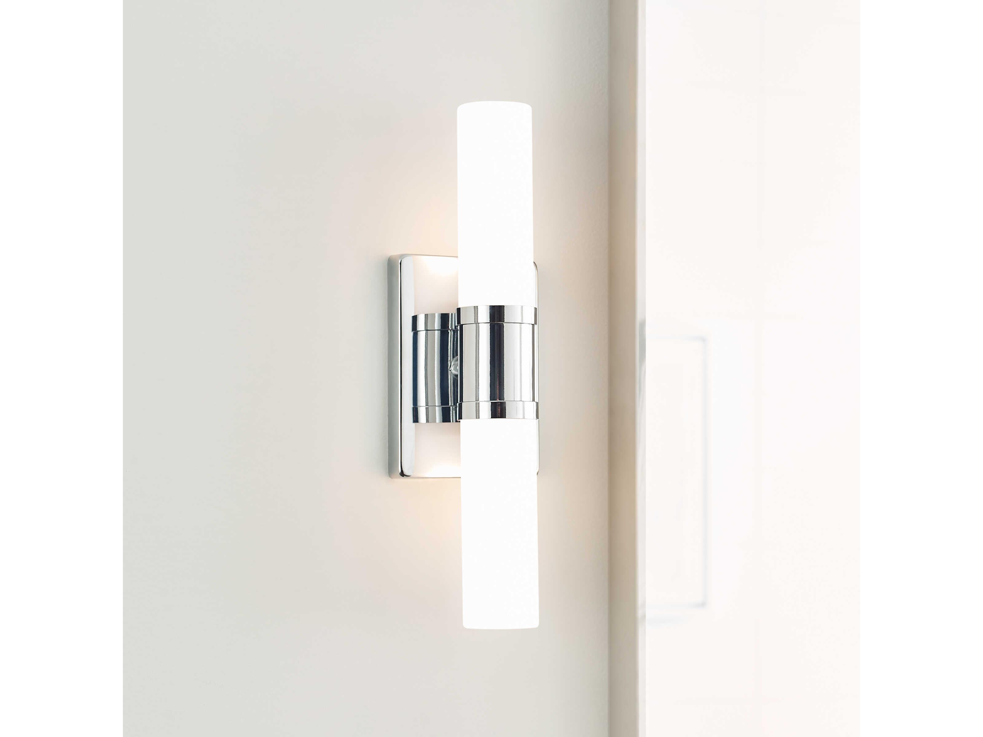 Visual Comfort Studio Keaton 2-Light Chrome Vanity Light