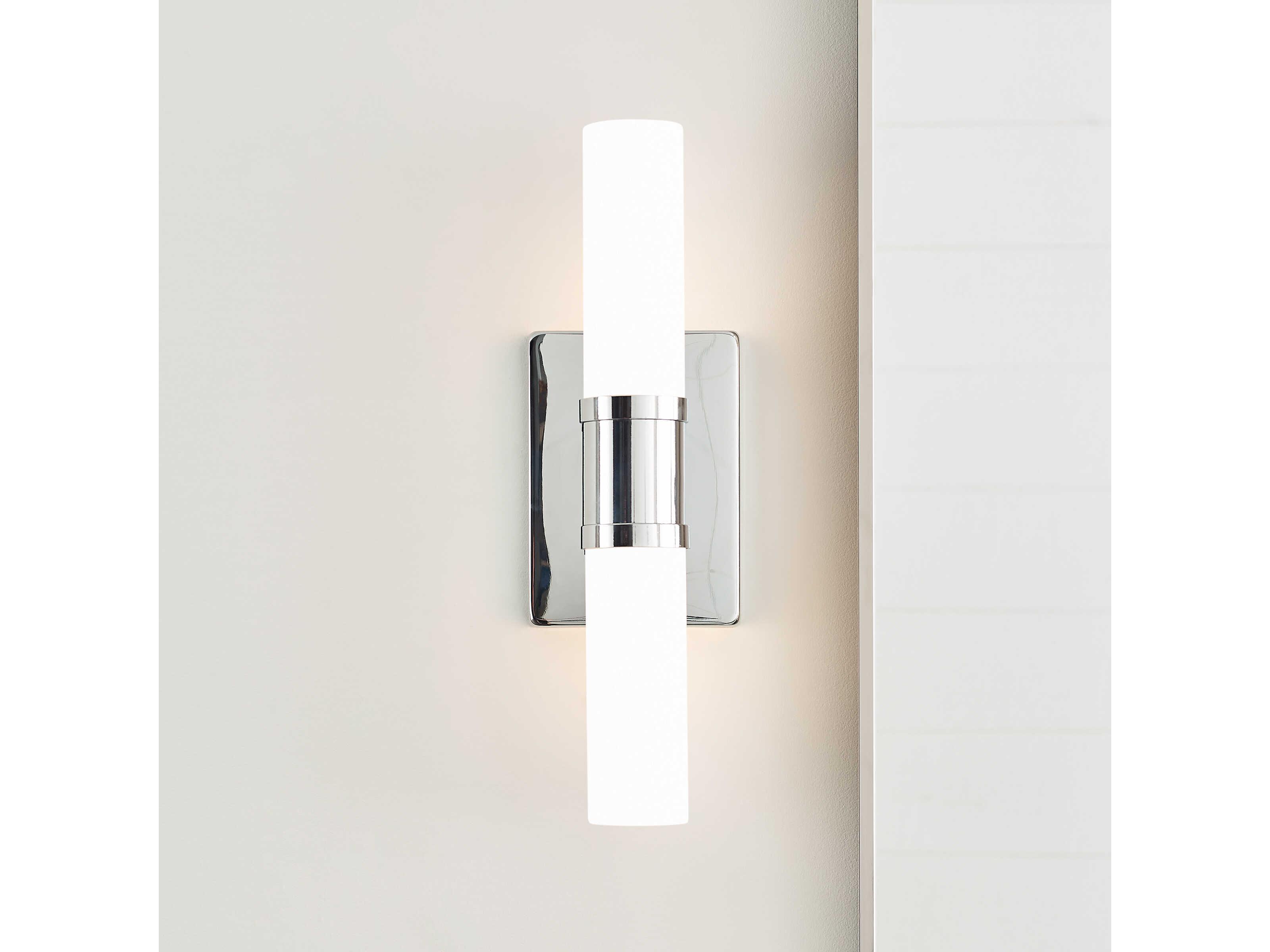 Visual Comfort Studio Keaton 2-Light Chrome Vanity Light