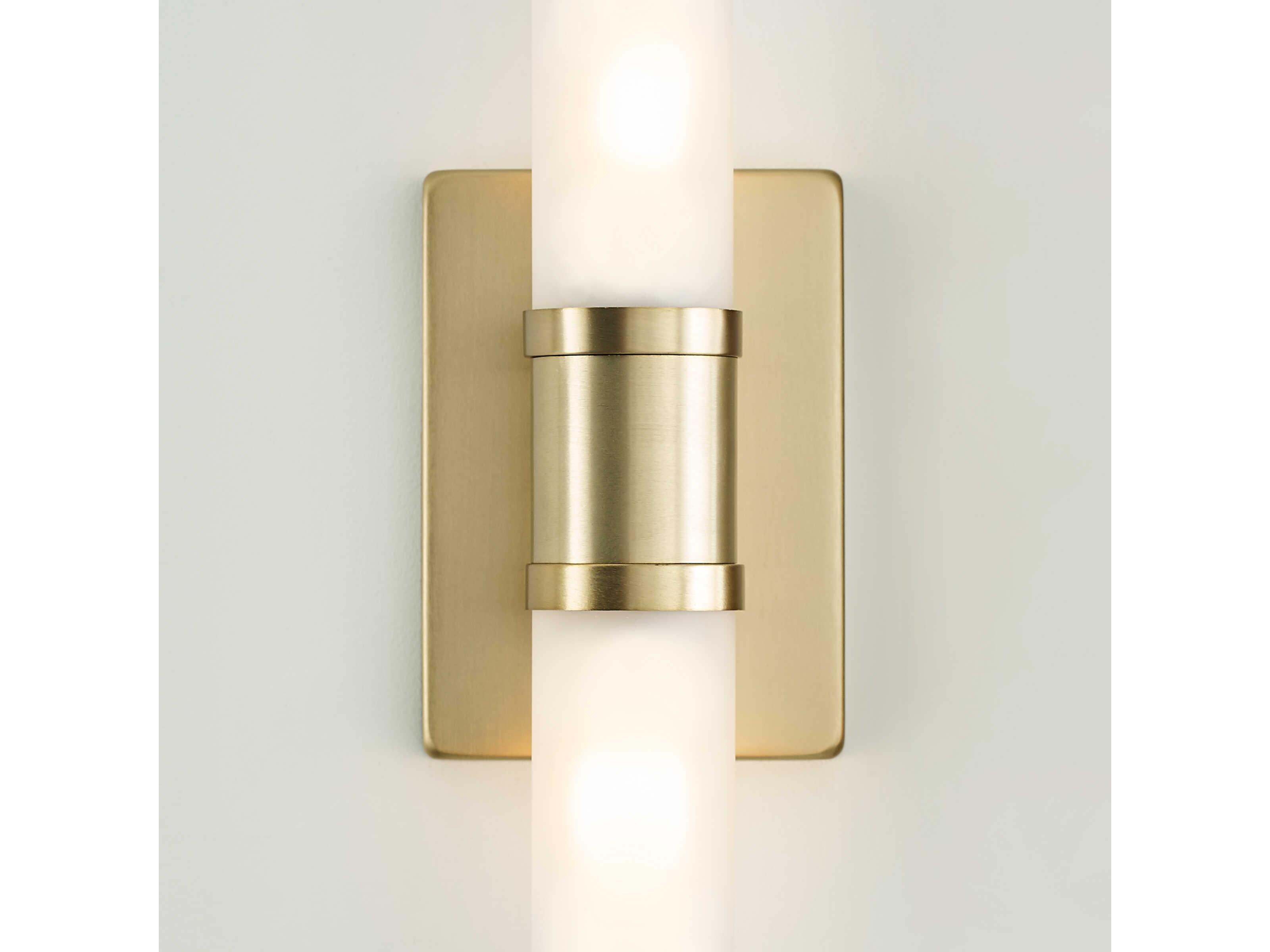 Visual Comfort Studio Keaton 2-Light Satin Brass Vanity Light