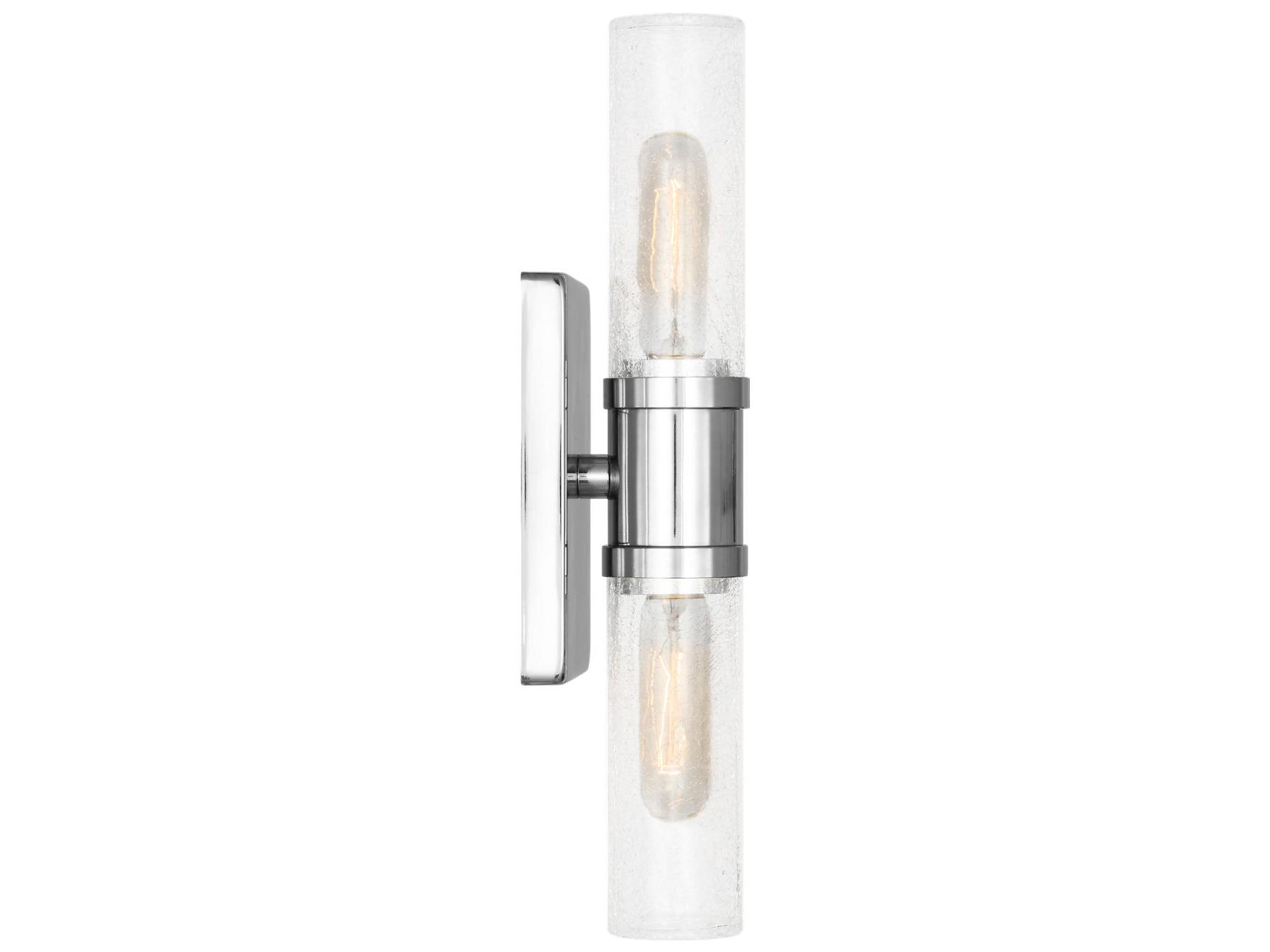Visual Comfort Studio Keaton 2-Light Chrome Vanity Light