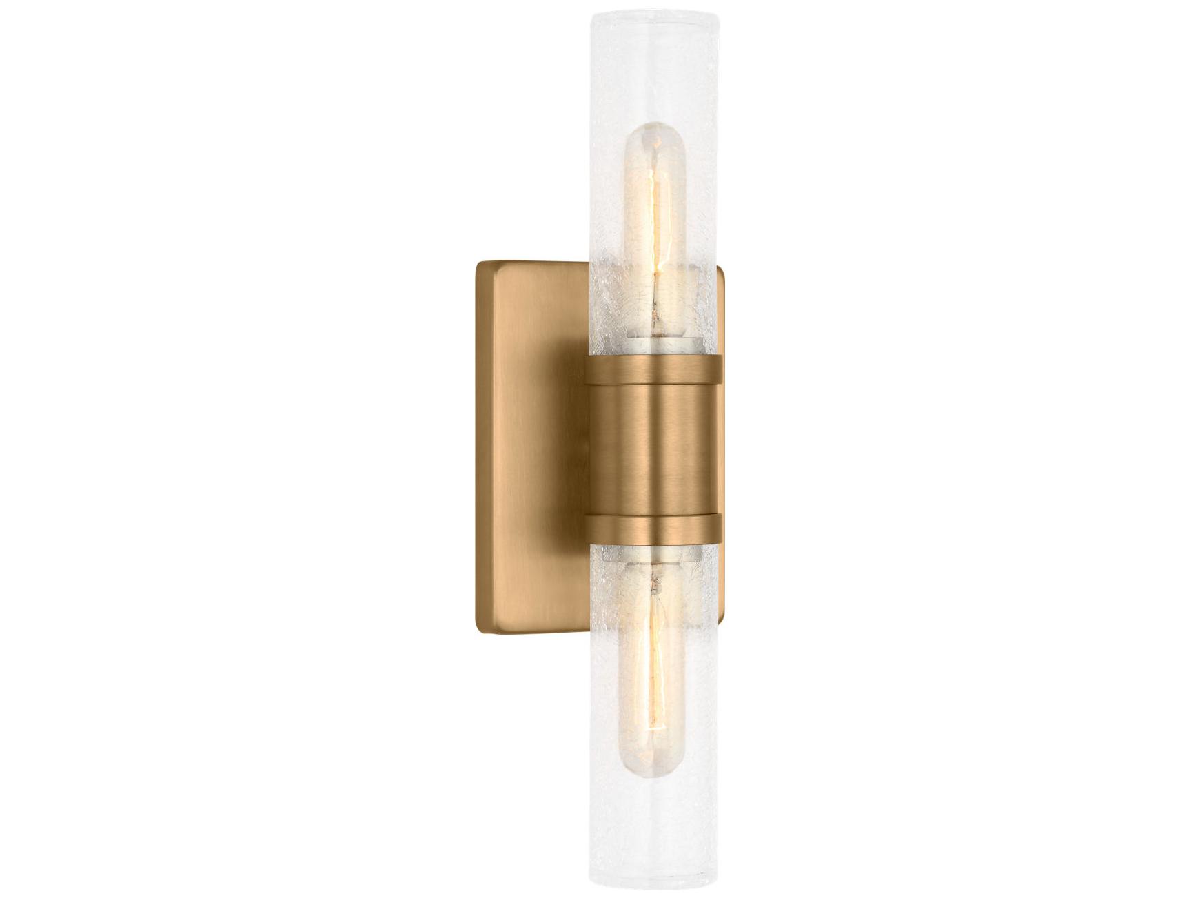 Visual Comfort Studio Keaton 2-Light Satin Brass Vanity Light
