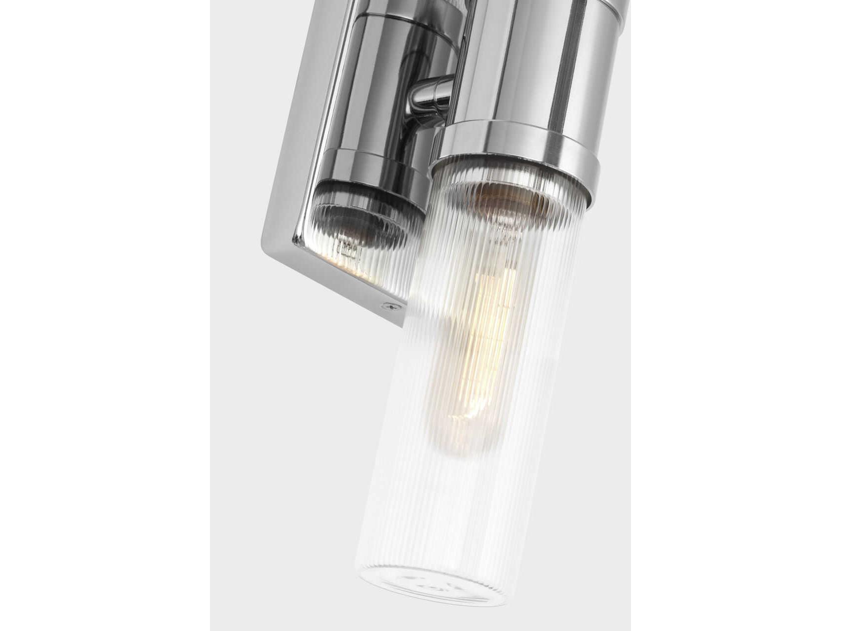 Visual Comfort Studio Keaton 2-Light Chrome Vanity Light