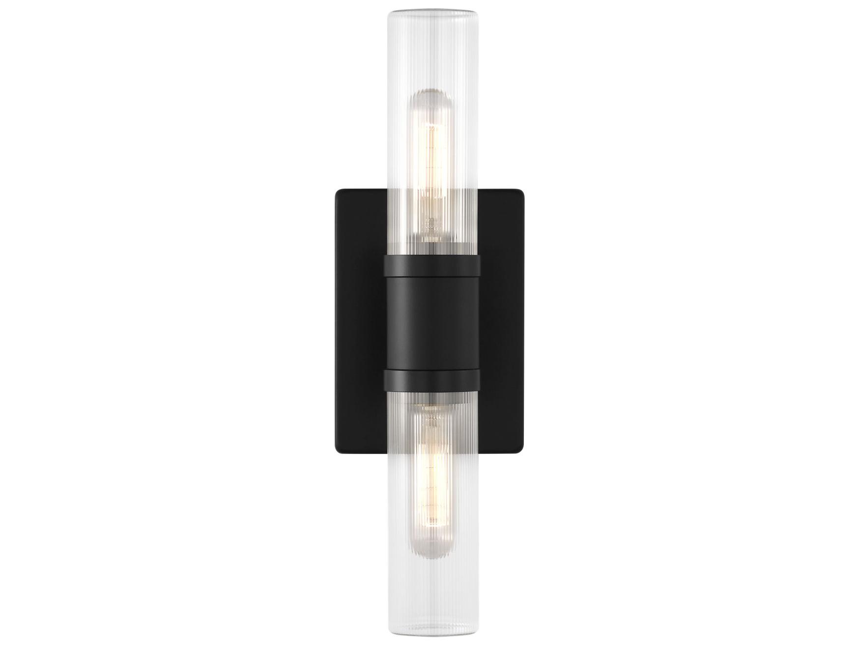 Visual Comfort Studio Keaton 2-Light Midnight Black Vanity Light