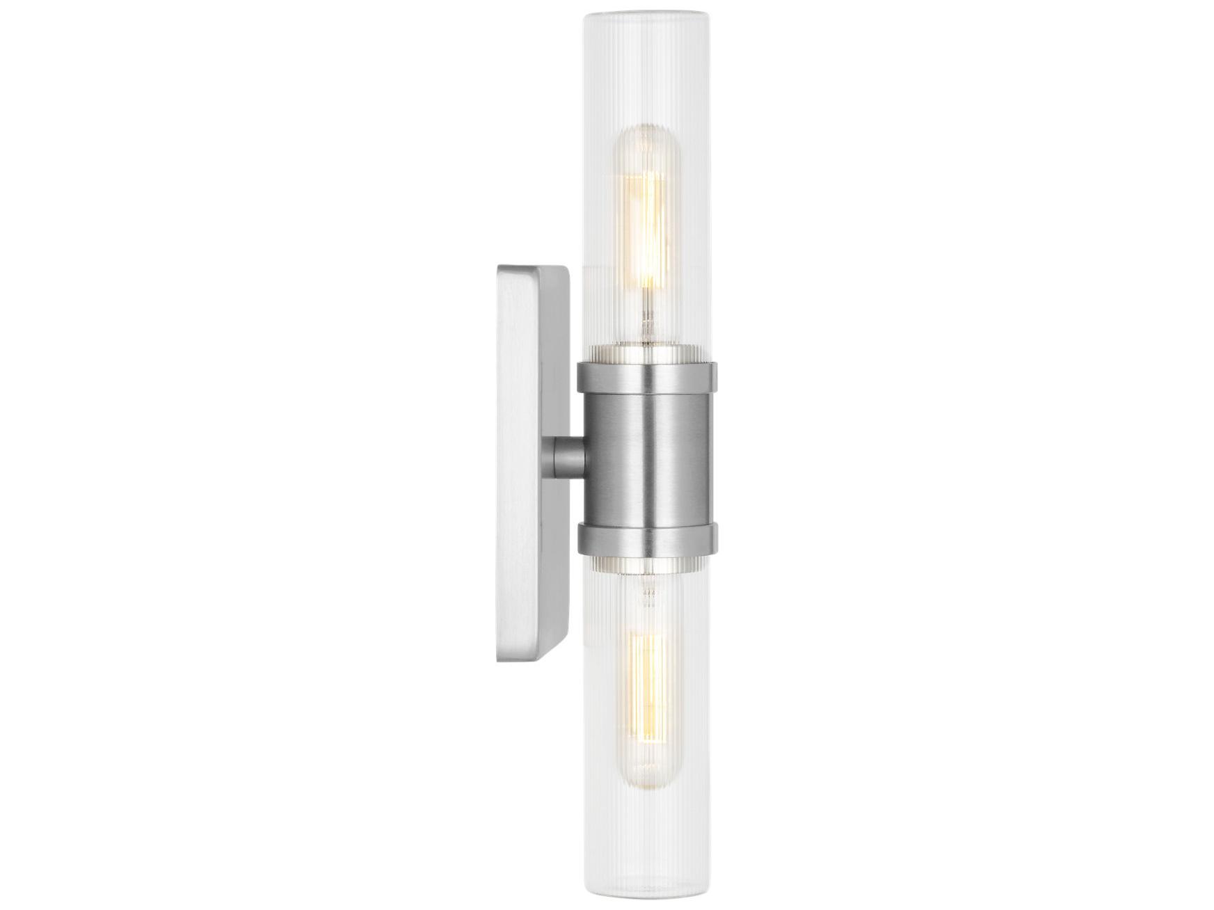 Visual Comfort Studio Keaton 2-Light Brushed Nickel Vanity Light