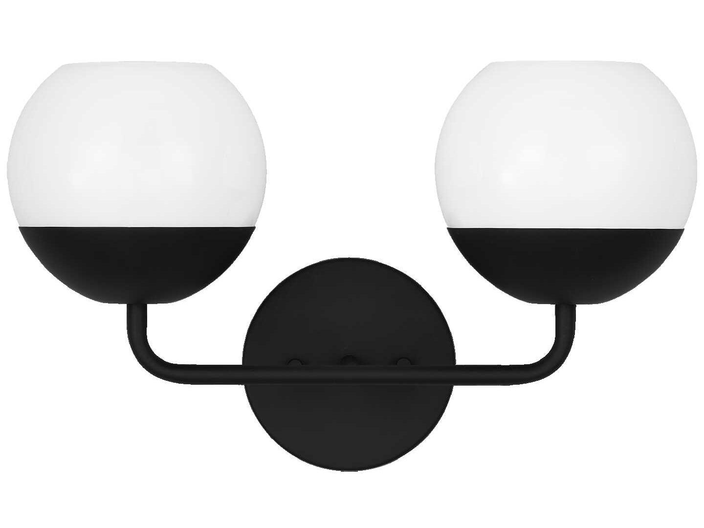 Visual Comfort Studio Alvin 2-Light Midnight Black Vanity Light